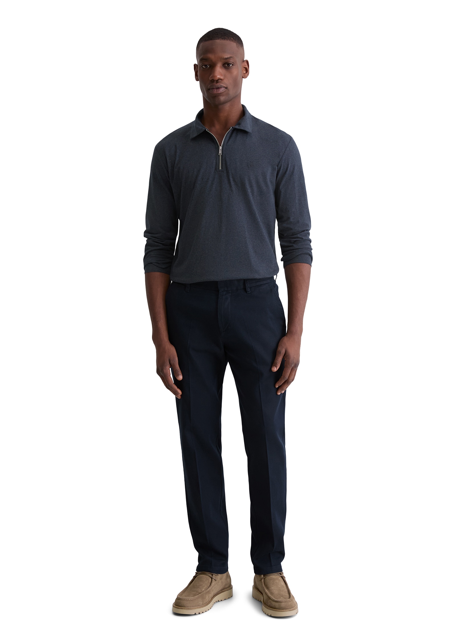 Marc O'Polo Polo à manches longues »Jersey regular fit aus reiner Bio-Baumwolle«