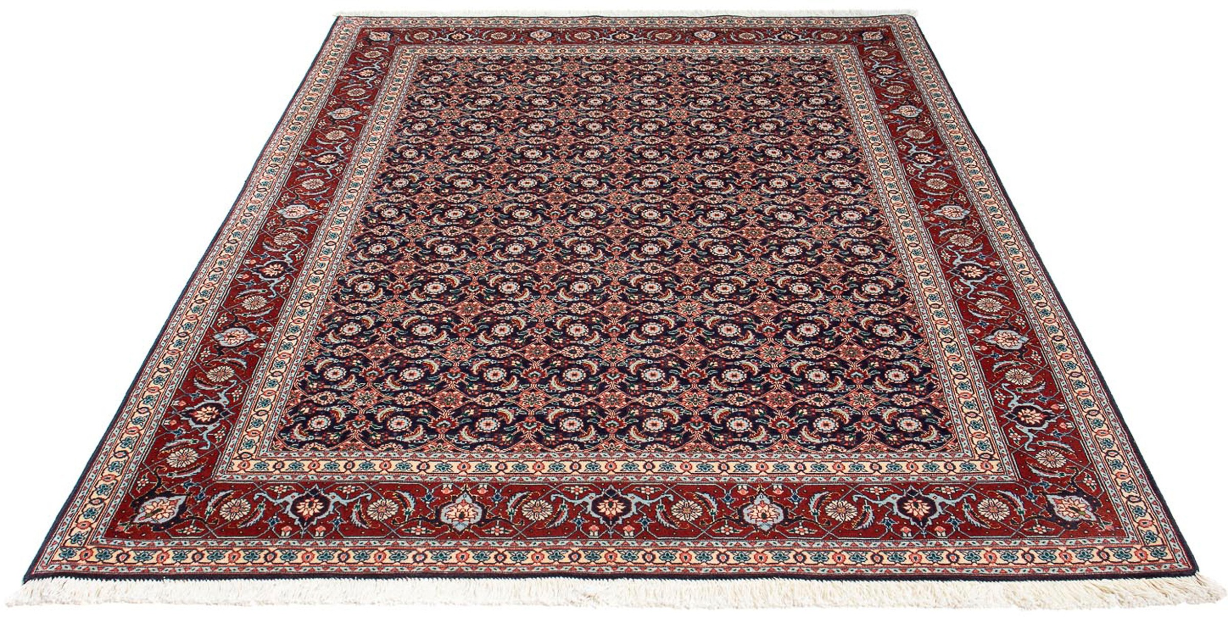 Image of morgenland Orientteppich »Perser - Täbriz - Royal - 200 x 153 cm - mehrfarbig«, rechteckig, 7 mm Höhe, Wohnzimmer, Handgeknüpft, Einzelstück mit Zertifikat bei Ackermann Versand Schweiz