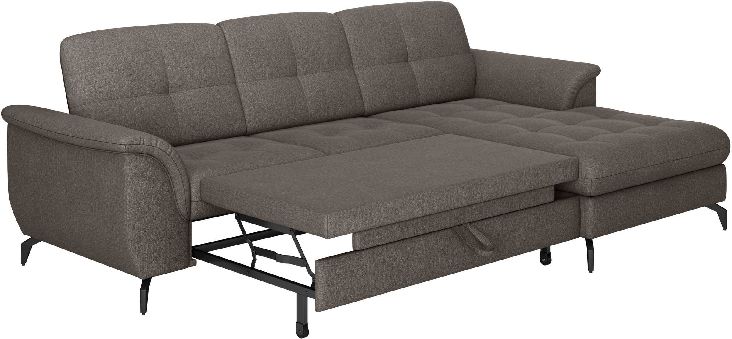 sit&more Ecksofa »Zora L-Form«, wahlweise mit Bettfunktion und Bettkasten
