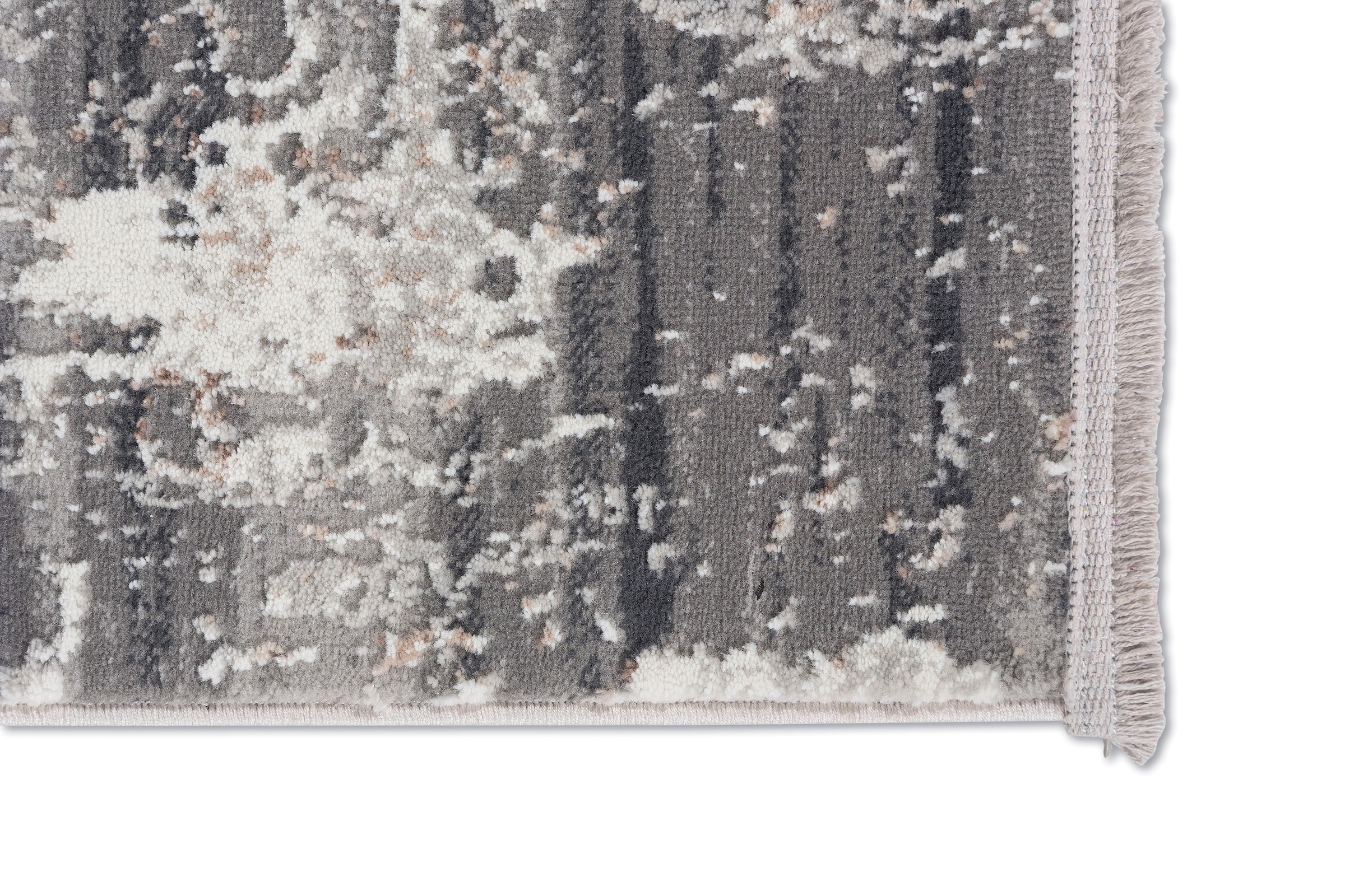 ASTRA Teppich »Vercelli 235 Kurzflorteppich«, rechteckig, wollig weiche  Oberfläche, mit Fransen, 3-D Effekt, Wohnzimmer kaufen