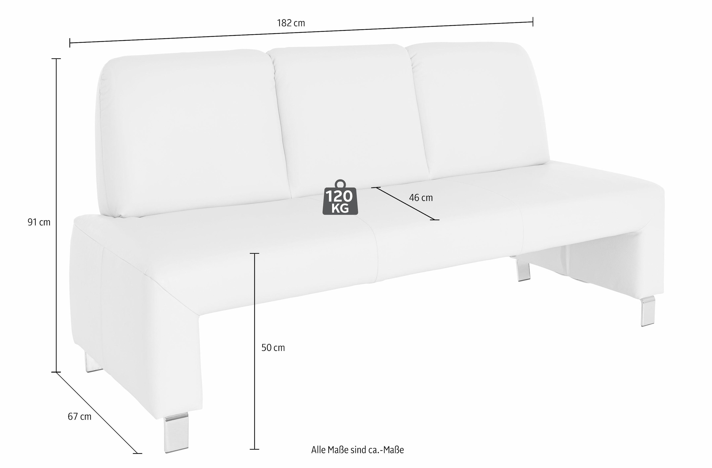 exxpo - sofa fashion Polsterbank »Intenso«, Frei im Raum stellbar