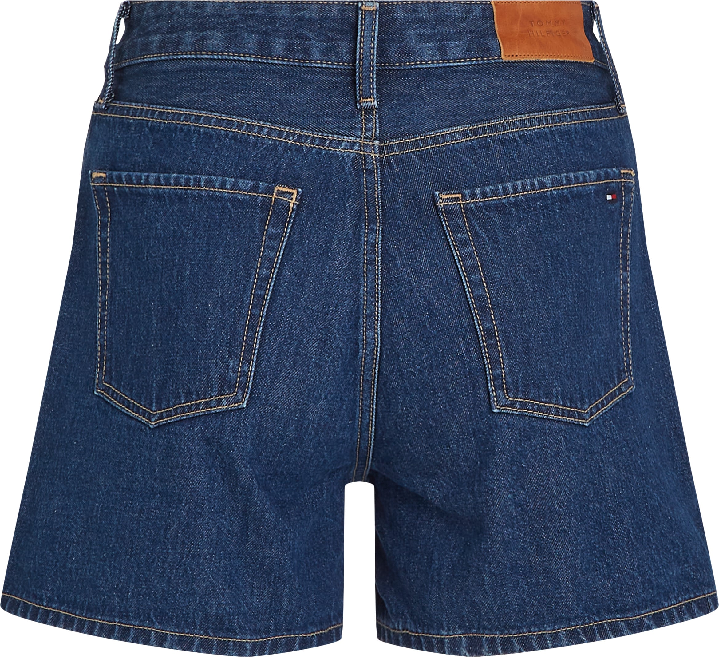 Tommy Hilfiger Shorts »DNM MINI SHORT HW ACE«  mit ausgestelltem Bein