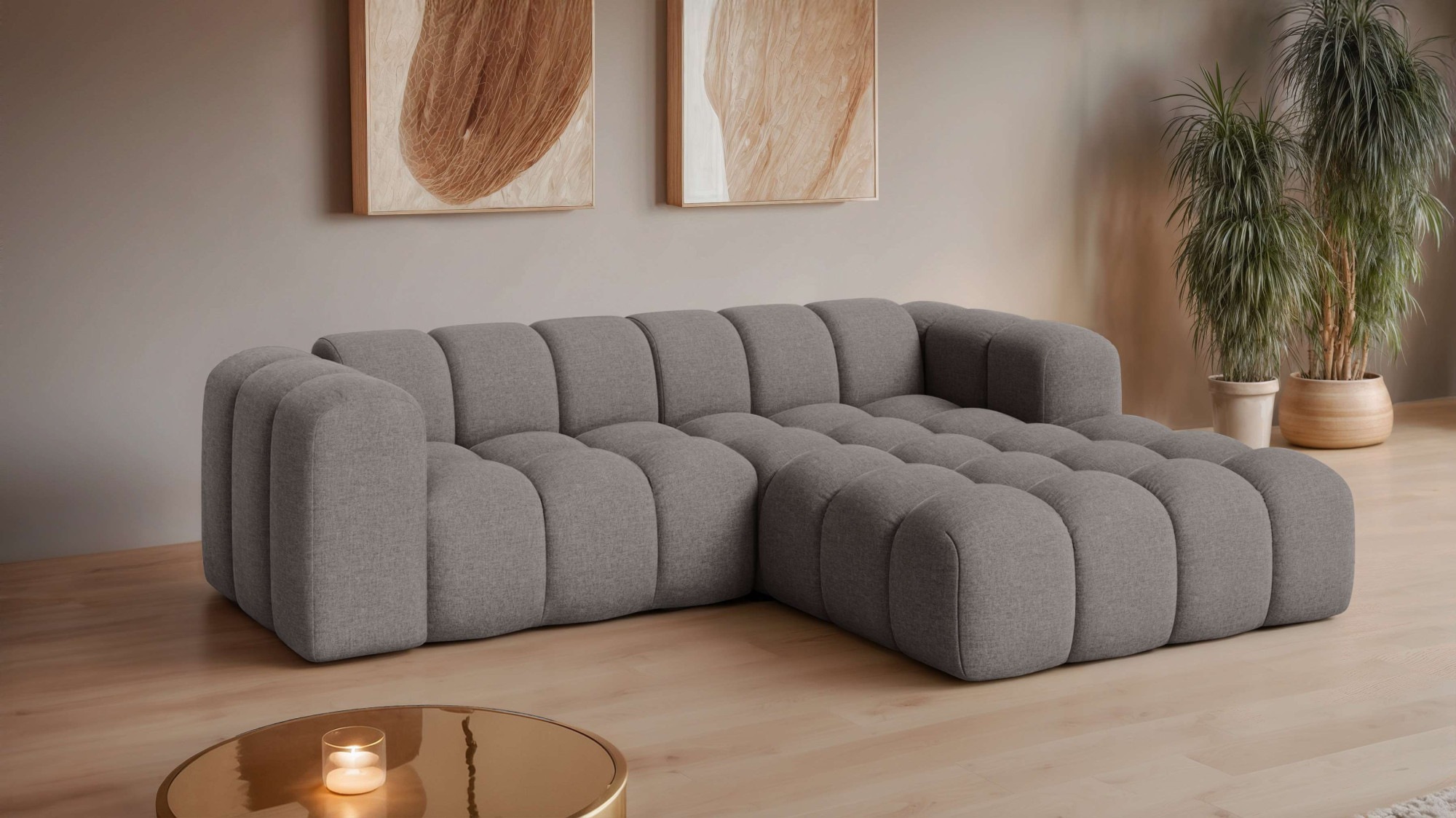 Image of GOODproduct Ecksofa "KALLIE L-Form, 248 cm - OTTO. Verlässliche Qualität." Bubble Optik, moderne Steppung, hoher Sitzkomfort
