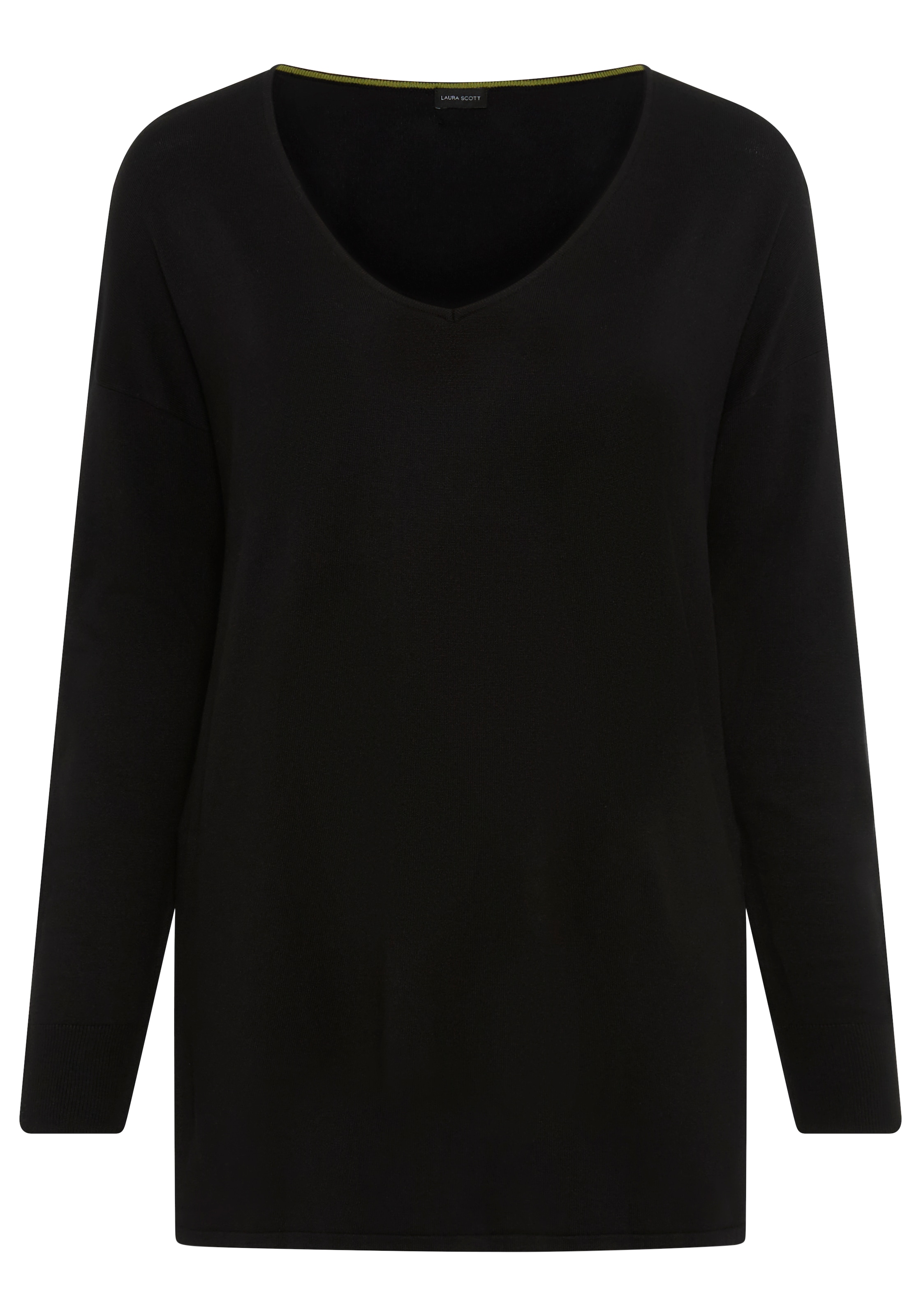 Laura Scott CURVE Longpullover, mit Seitenschlitz - GROSSE GRÖSSE