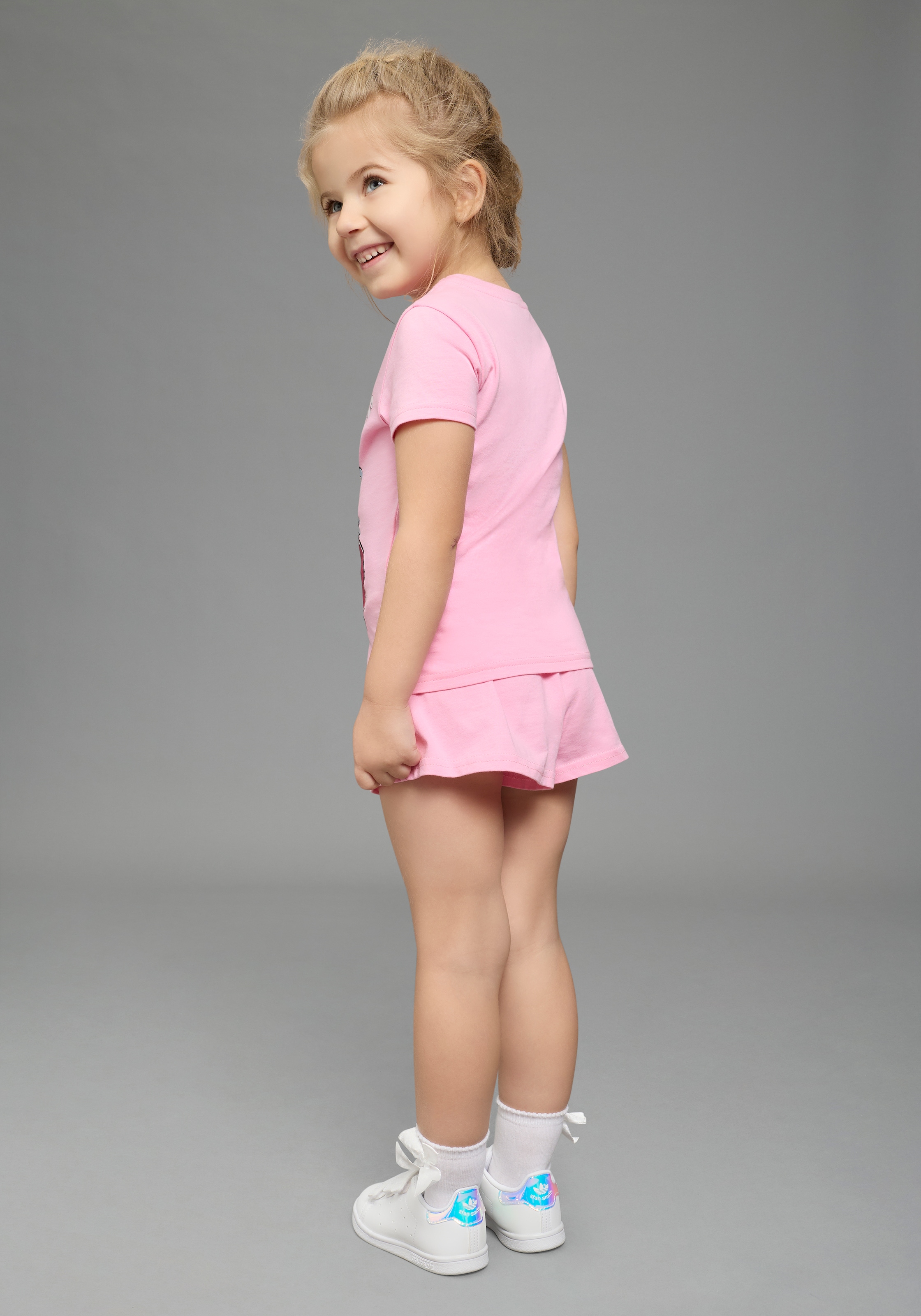 KIDSWORLD T-shirt & short »PRINCESS 2tlg. Set: Scheewitttchen, Ariel & Freundinnen - Disney« Ensemble, 2 pièces en coton, matière Single Jersey