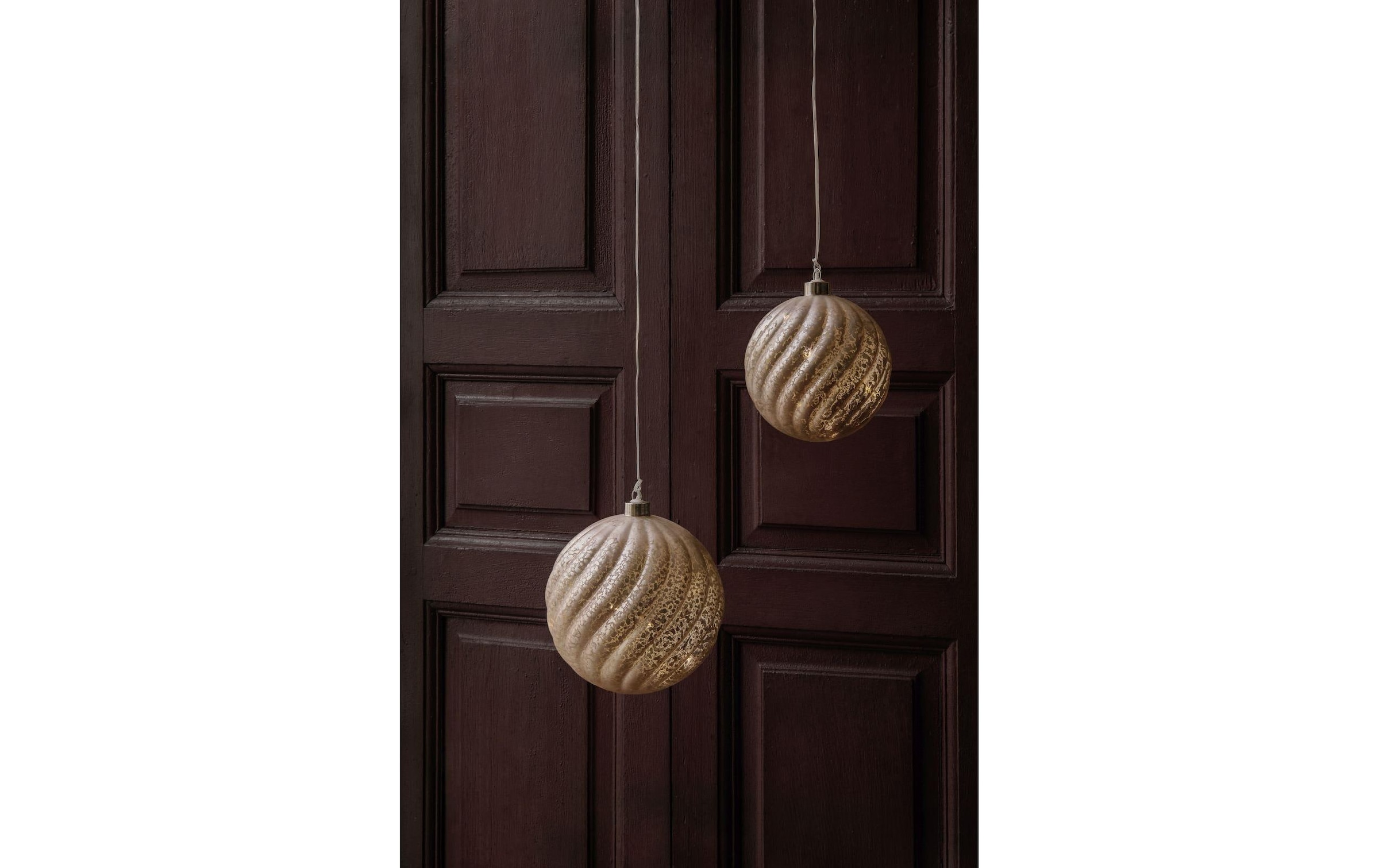 STT LED Dekofigur »Glass ball rose 15 cm Warmweiss«