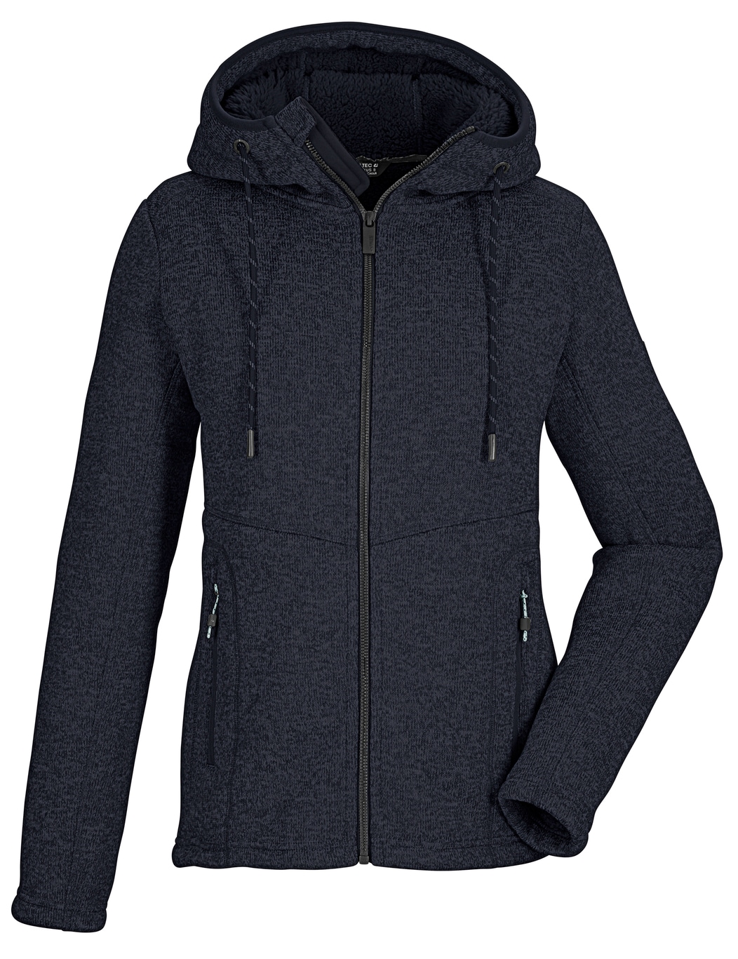 Killtec Veste en laine polaire »KOW 41 WMN KNTFLC JCKT« avec capuche avec fourrure teddy