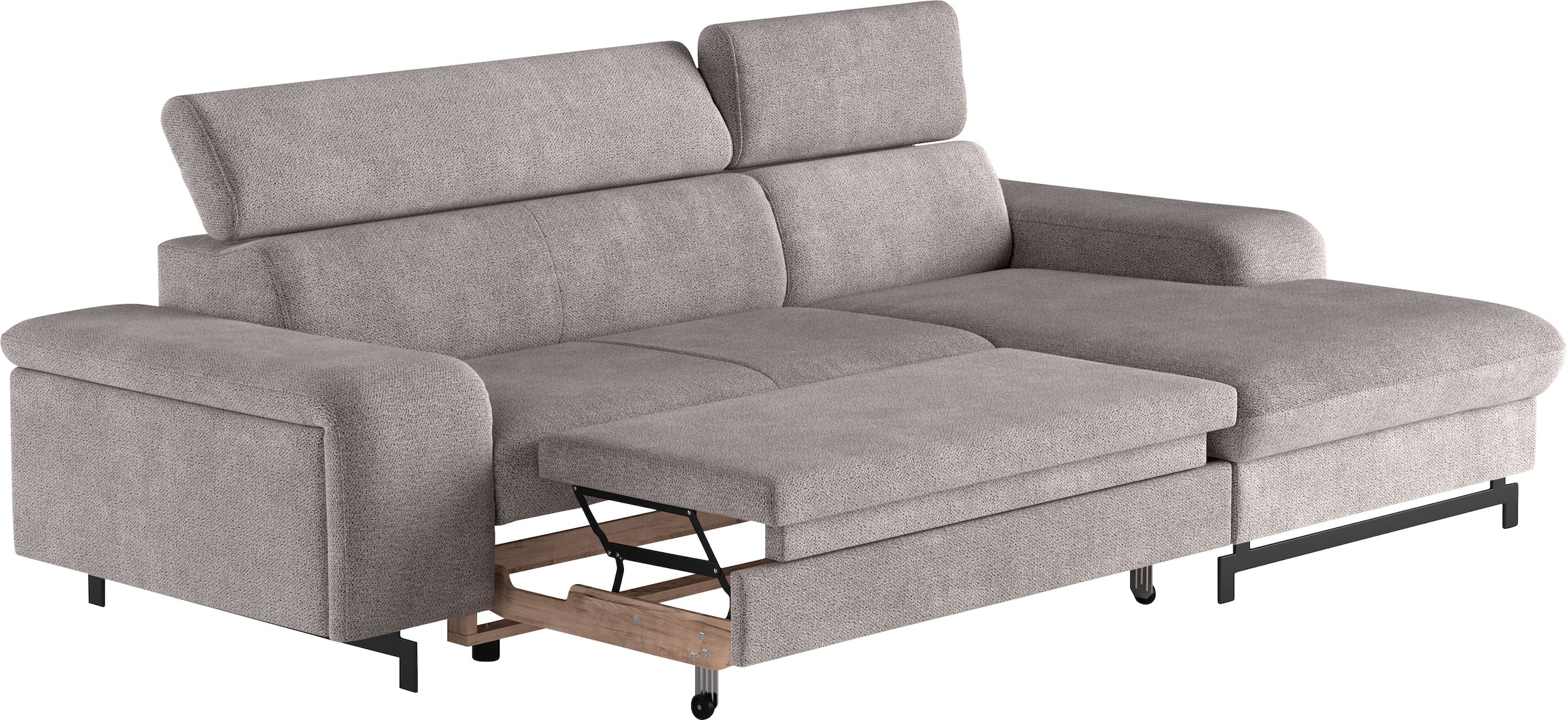 COTTA Ecksofa »Emma L-Form«, mit Kopfteilverstellung, wahlweise mit Bettfunktion & Bettkasten