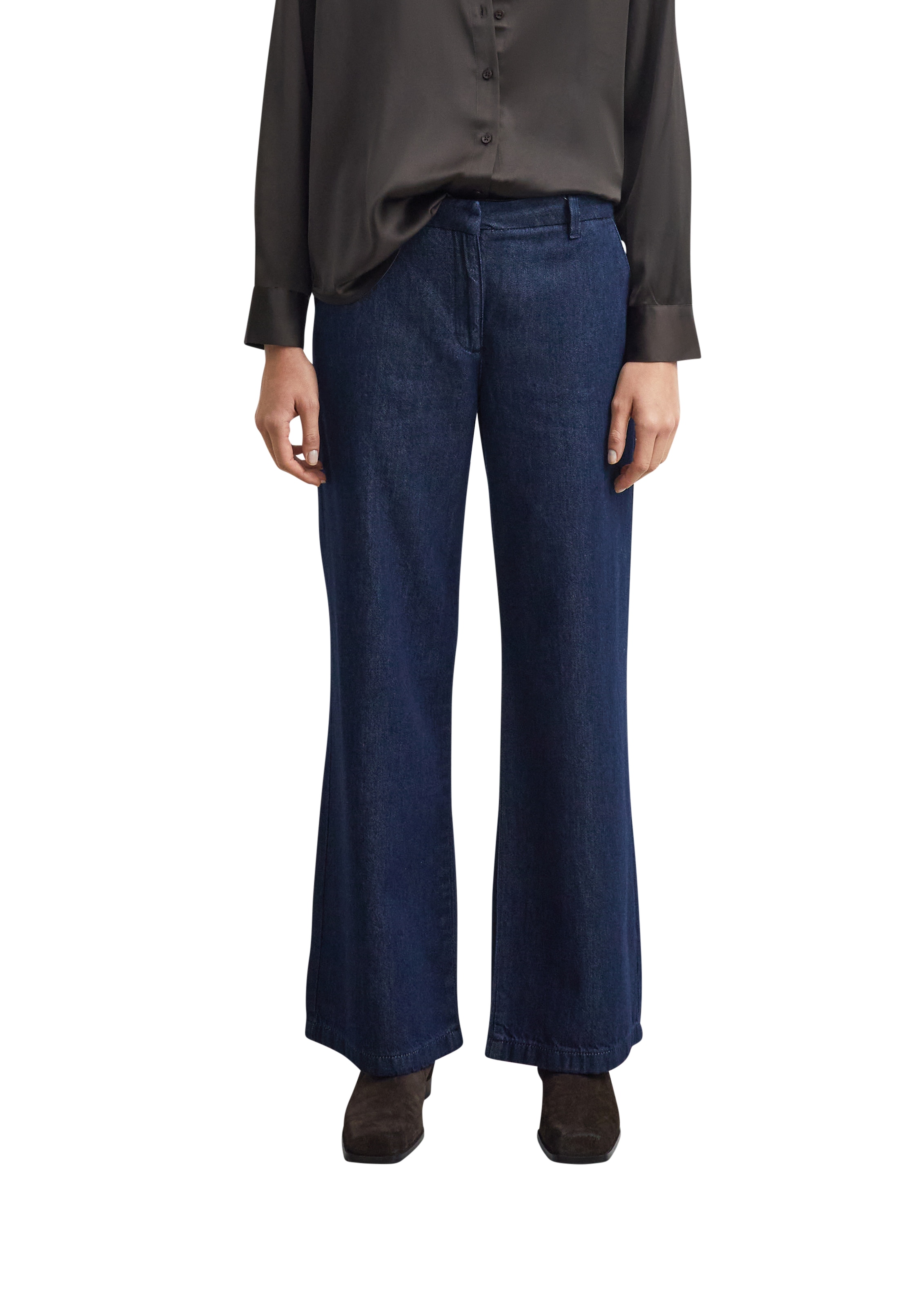 Image of Comma Weite Jeans "Style Marlene" mit Lyocell und Eingrifftaschen