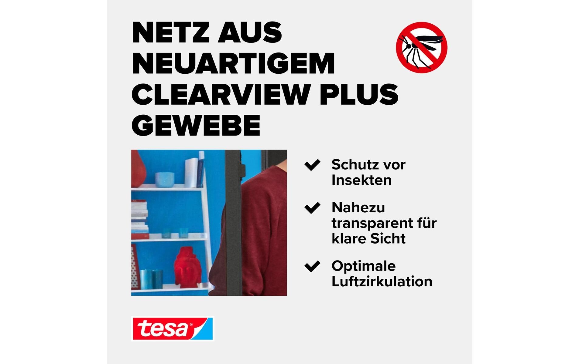 tesa Fliegengitter-Gewebe »Insektenschutz Alu Comfort Tür 1 x 2.2m«
