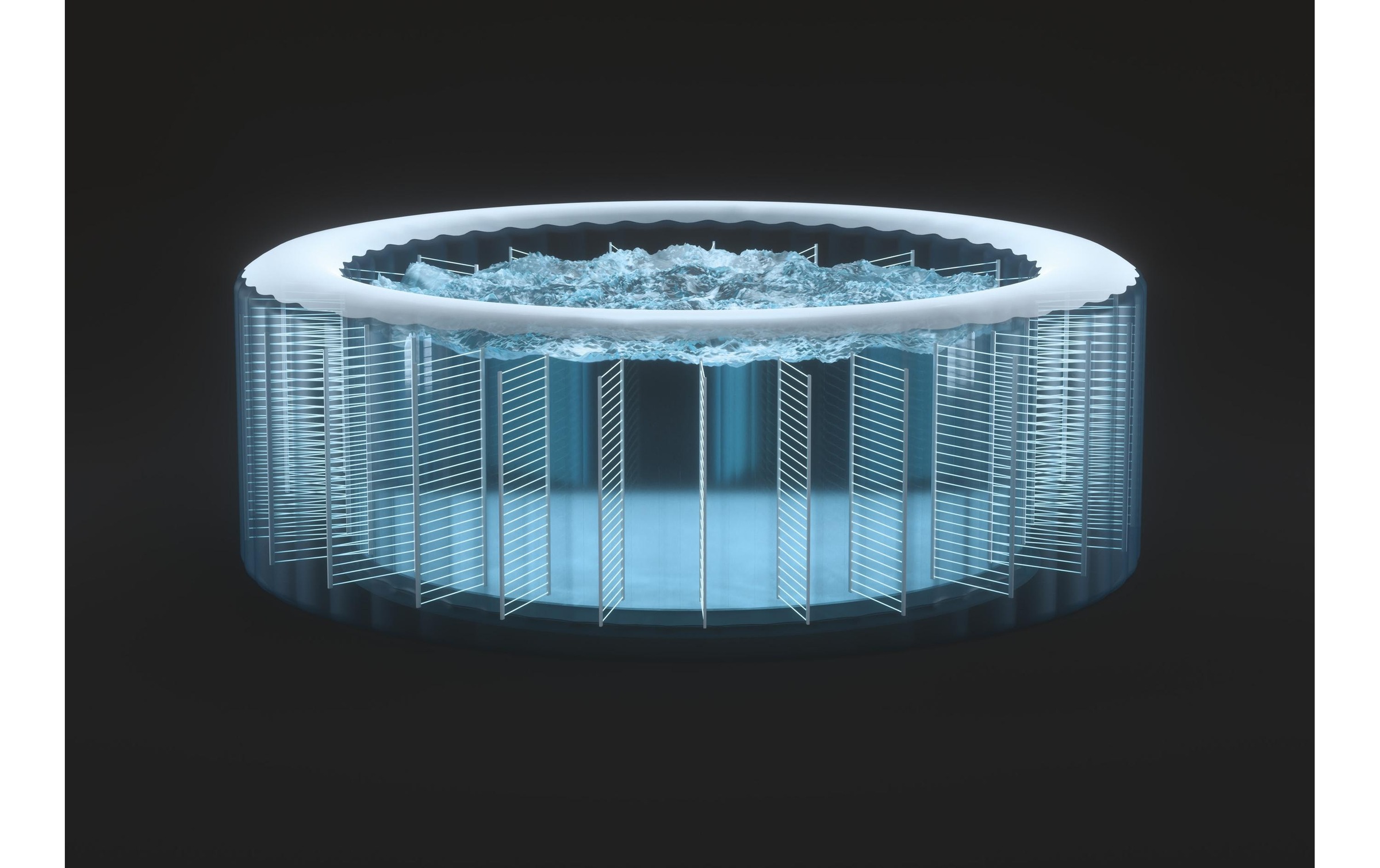 Intex Whirlpool »6-Personen Round Bubble Spa Set Ø 216«