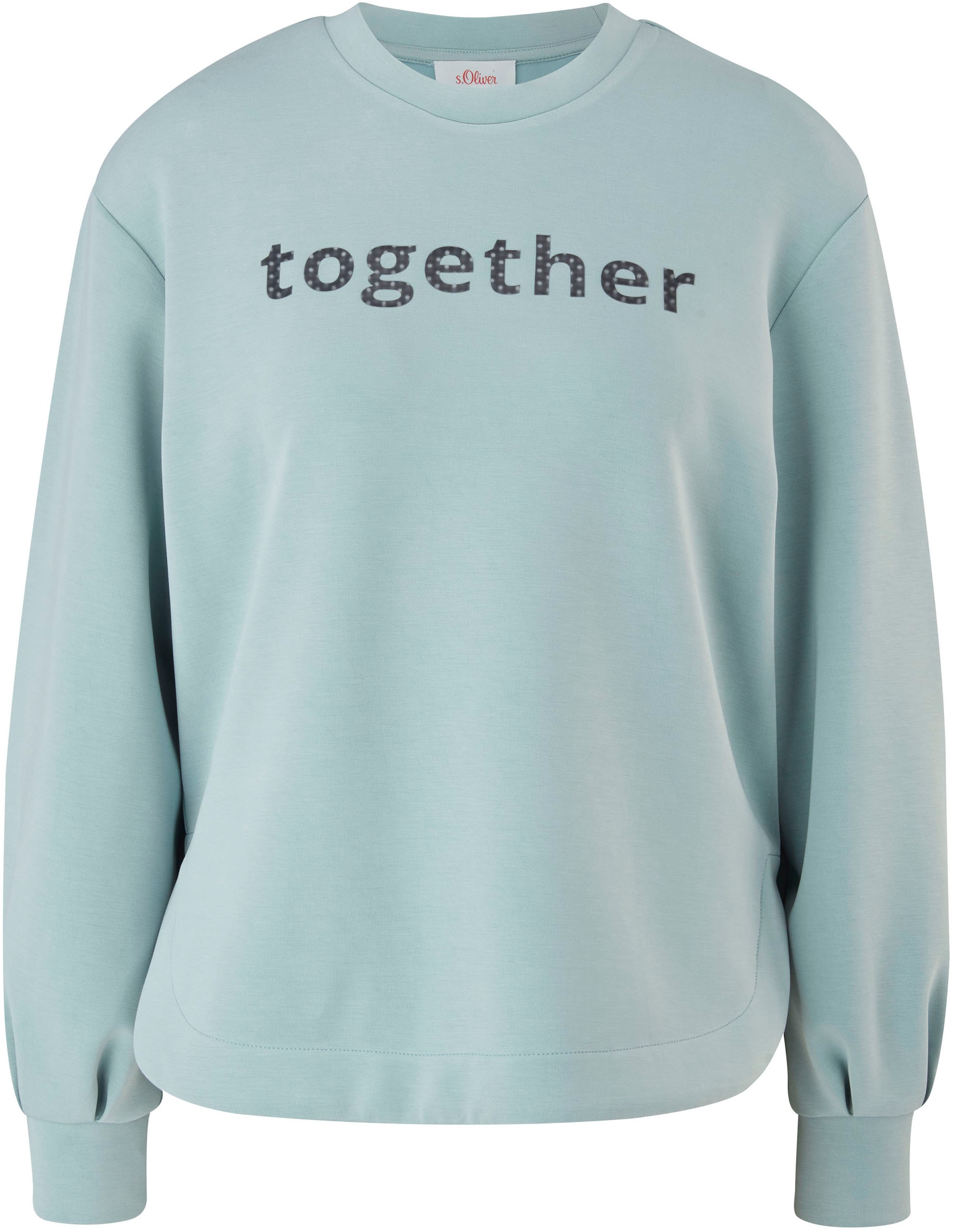Image of s.Oliver Sweatshirt, mit coolem Wording über der Brust bei Ackermann Versand Schweiz