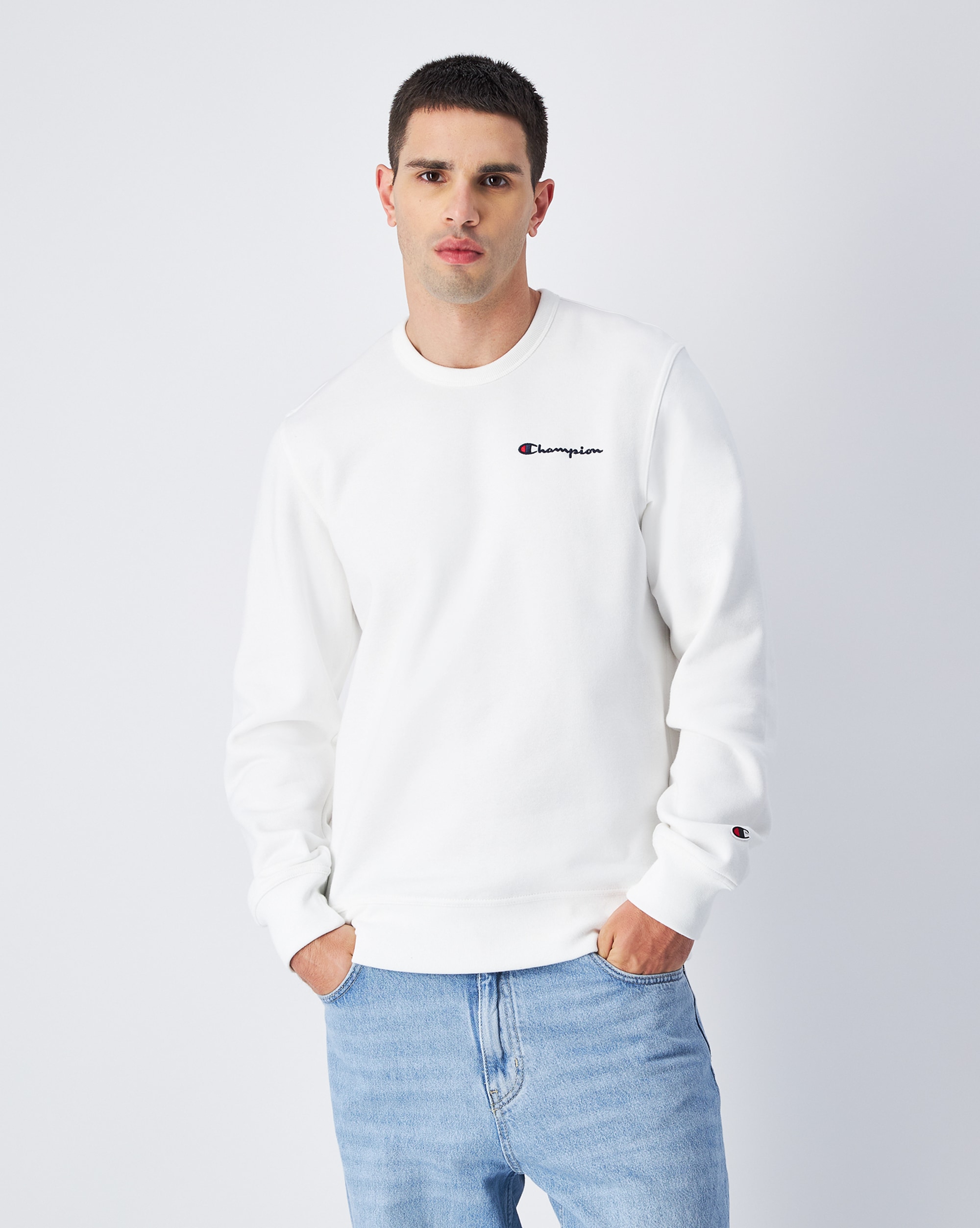 Image of Champion Sweatshirt, langärmelige Ausführung, mit Rundhalsausschnitt, unifarbenes Design