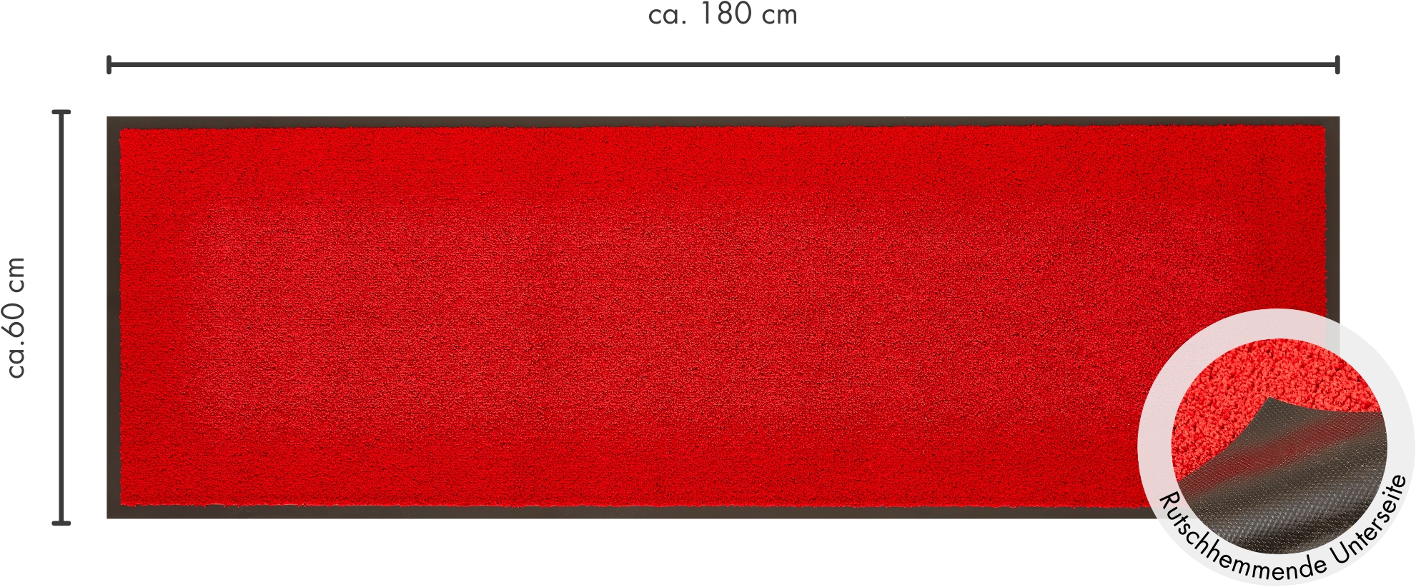 Andiamo Fussmatte »Verdi, Made in Netherlands«, rechteckig, 6 mm Höhe, Schmutzfangmatte, auch für überdachten Aussenbereich geeignet, waschbar