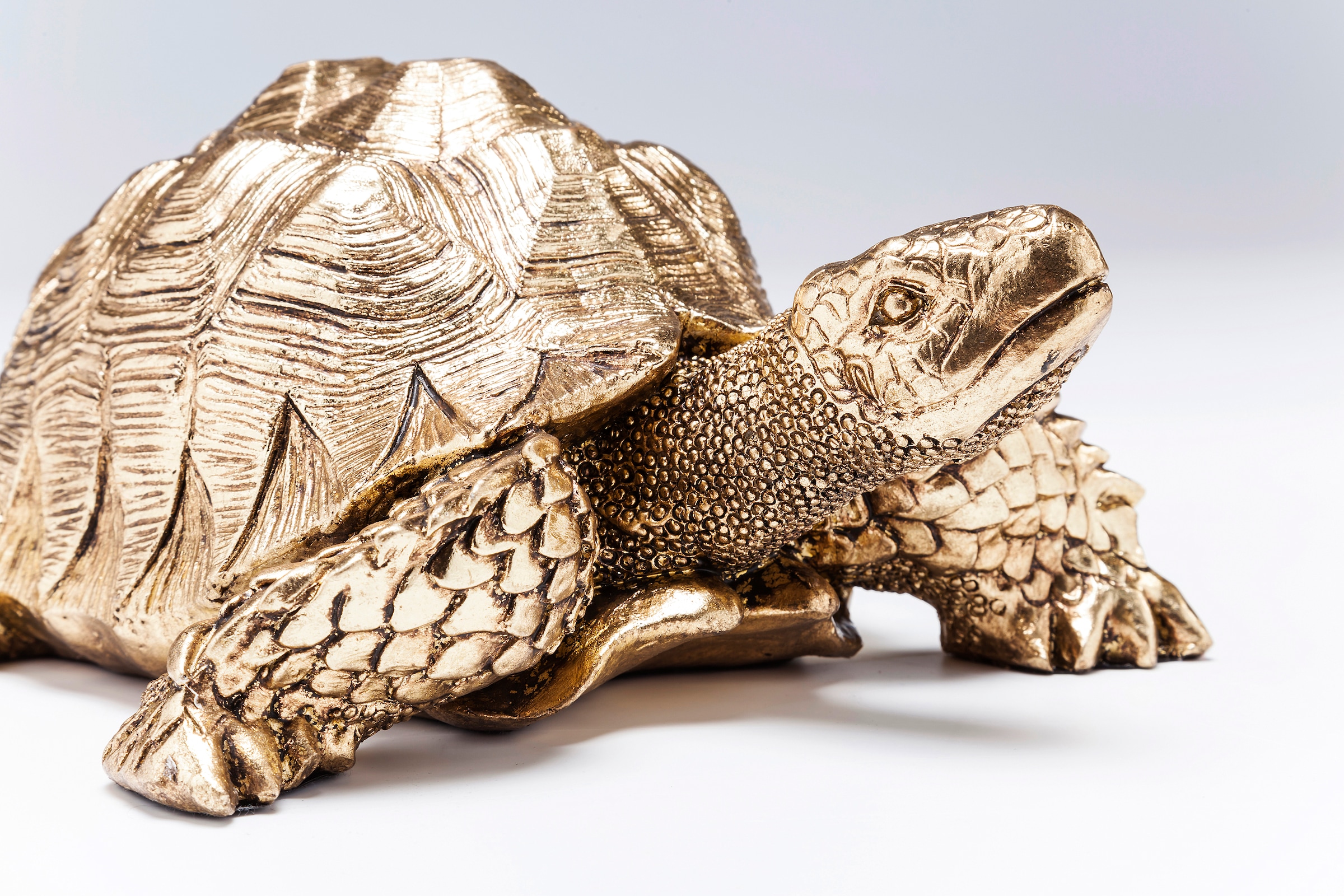 Kare Design Figurine de décoration »Deko Figur Turtle Gold Klein«
