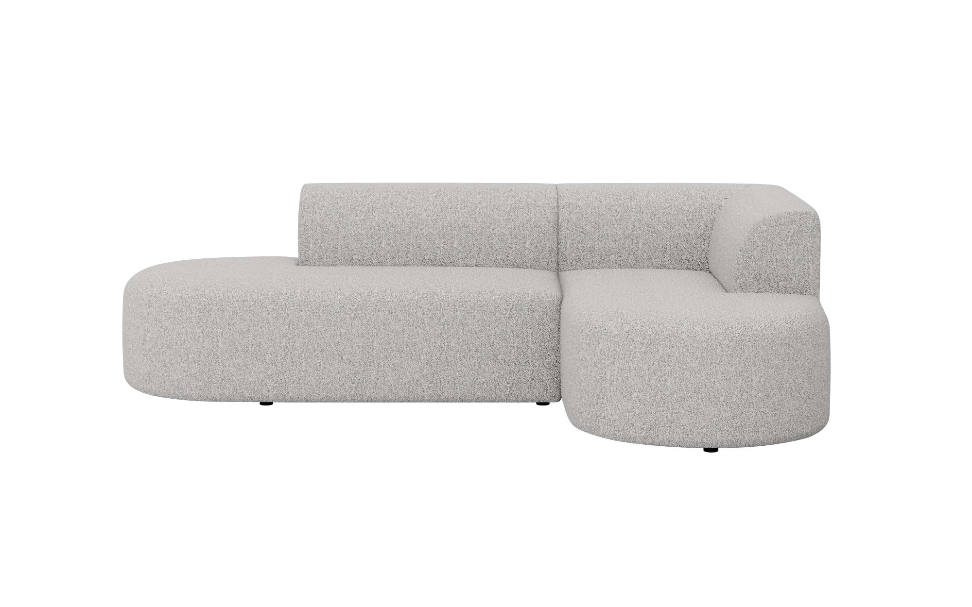 andas Ecksofa »Ecksofa Tvinne mit Ottomane links oder rechts bestellbar«, L-Form, mit Wellenunterfederung, BxTxH 260x170x73 cm