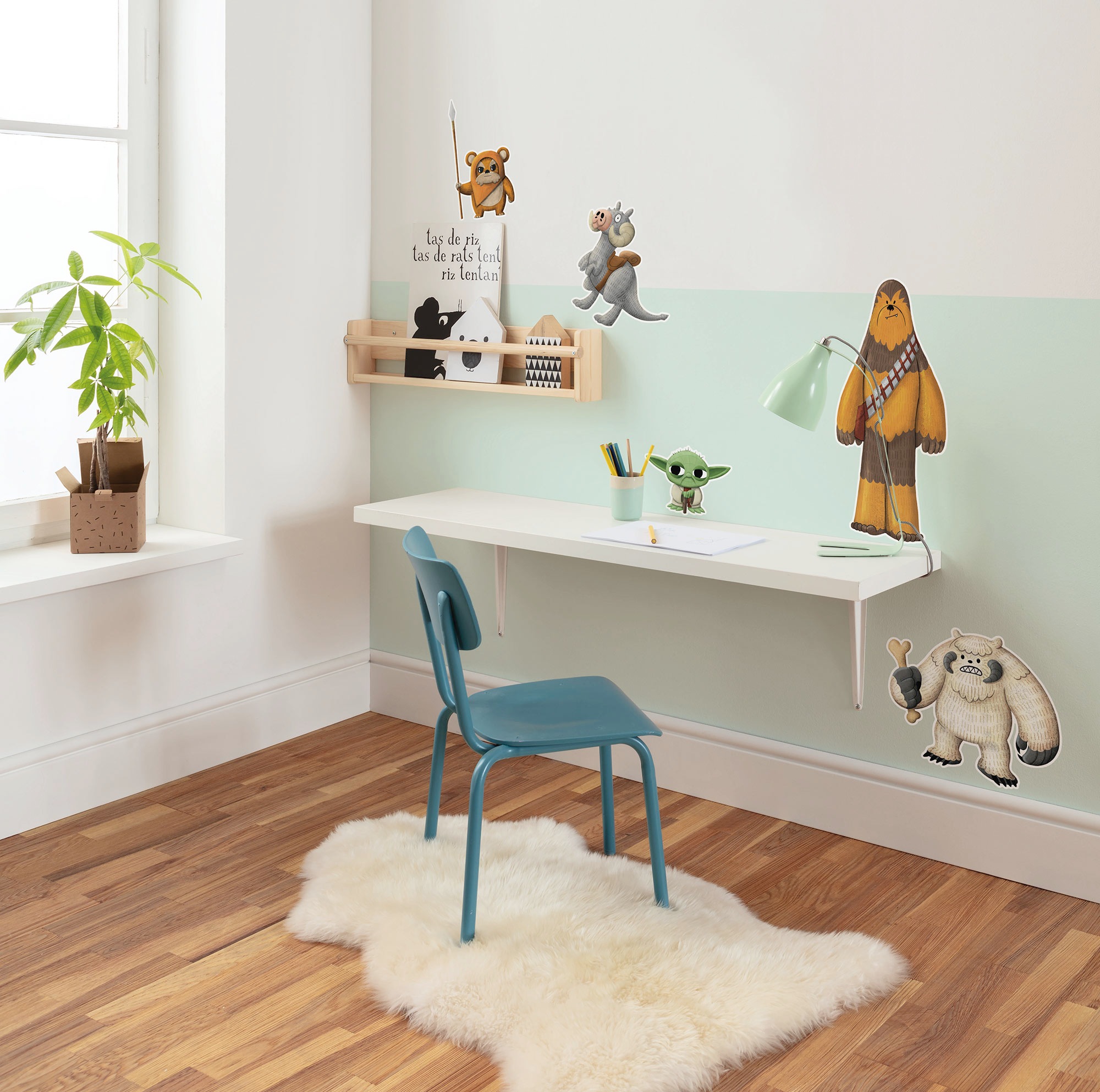 Image of Komar Wandtattoo "Star Wars friendly Monsters" 50 x 70 cm (Breite x Höhe) - Kinderzimmer, Wandsticker
