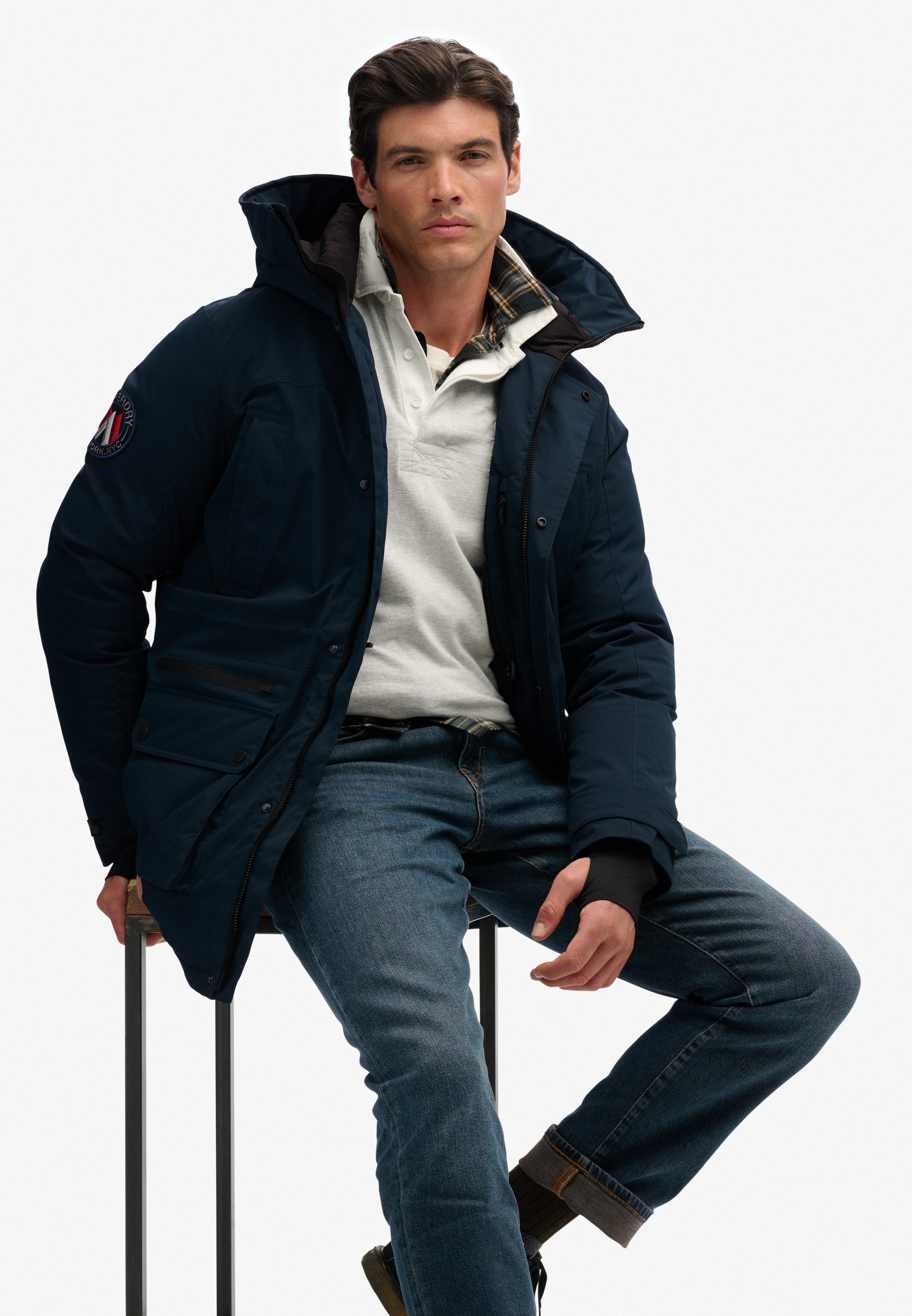 Superdry Veste matelassée »City Padded Parka Jacket« mit Kapuze