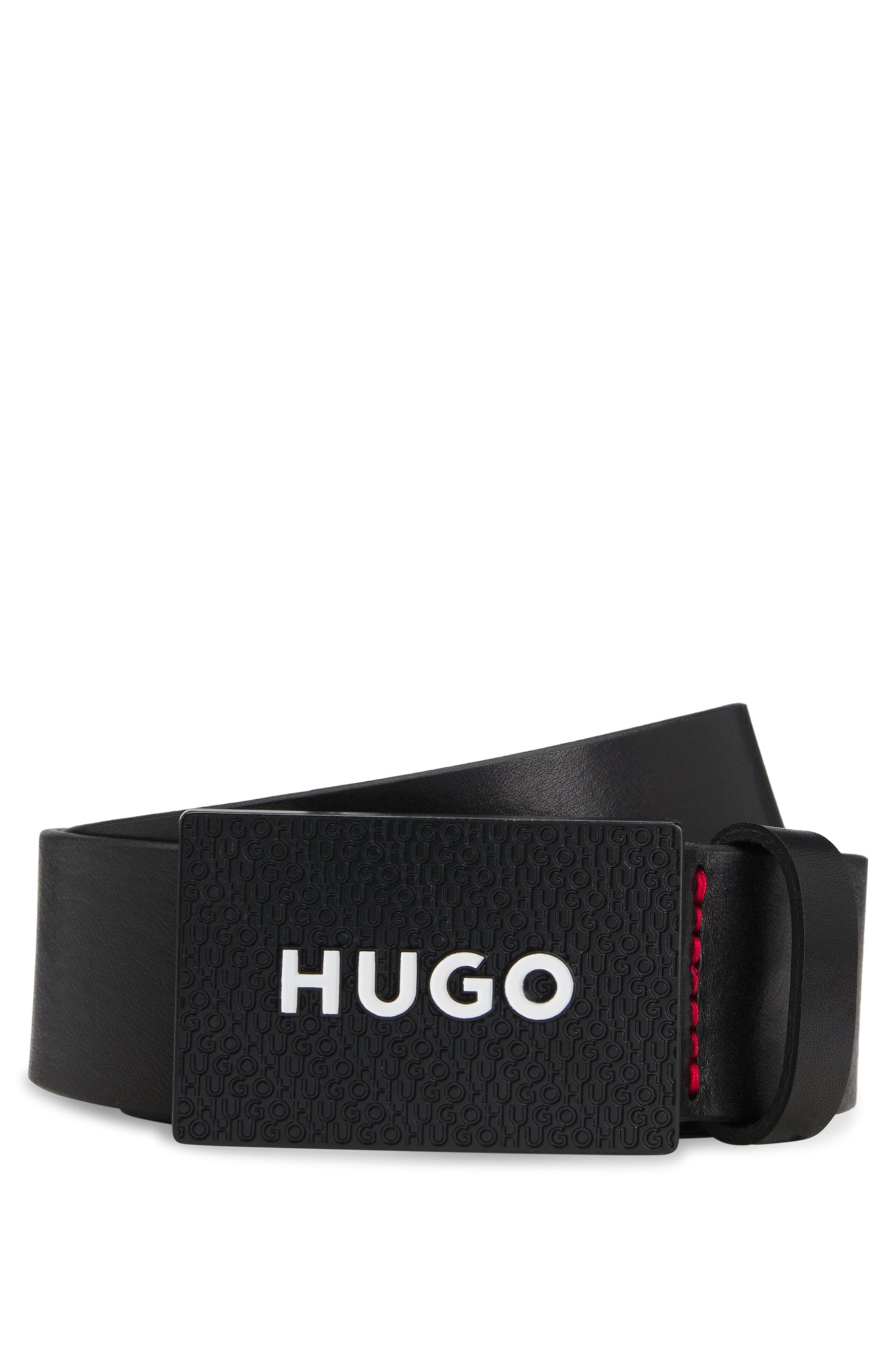 Image of HUGO Ledergürtel "Gilao-Z Sz35" mit BOSS Schriftzug