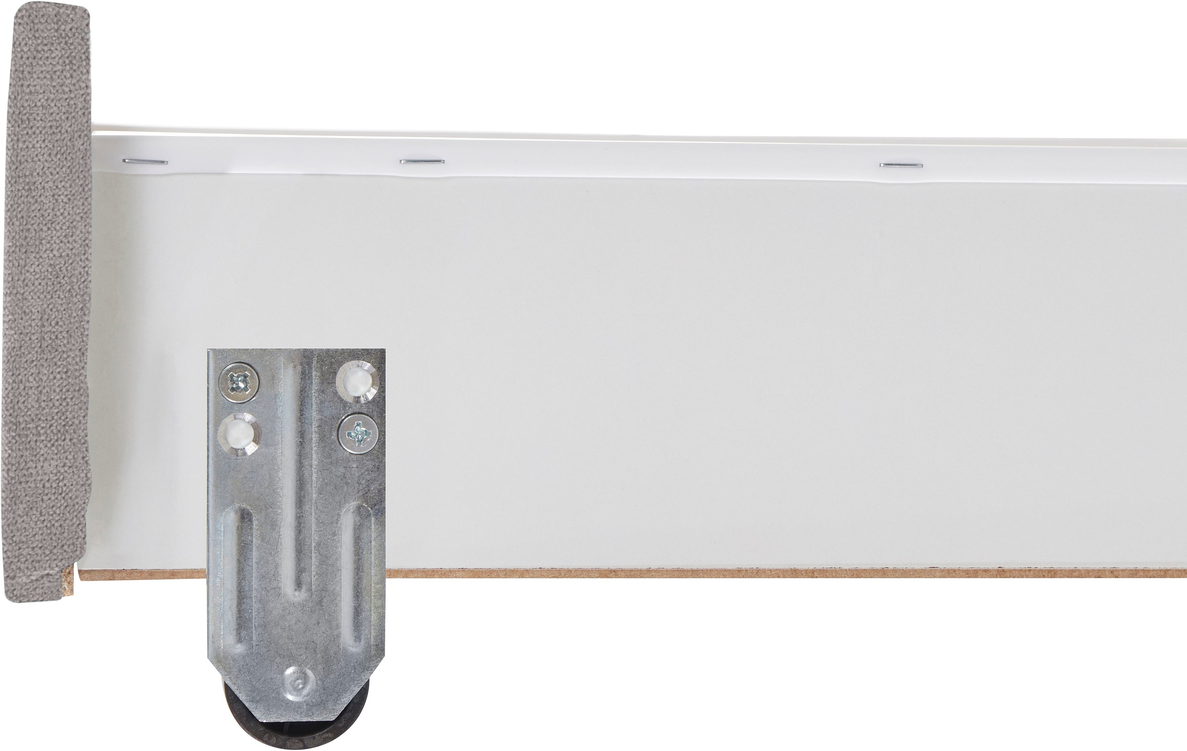 Home affaire Boxbett »Luan« Schubkästen, LED-Beleuchtung und Topper, in Breite 120 cm und 180 cm