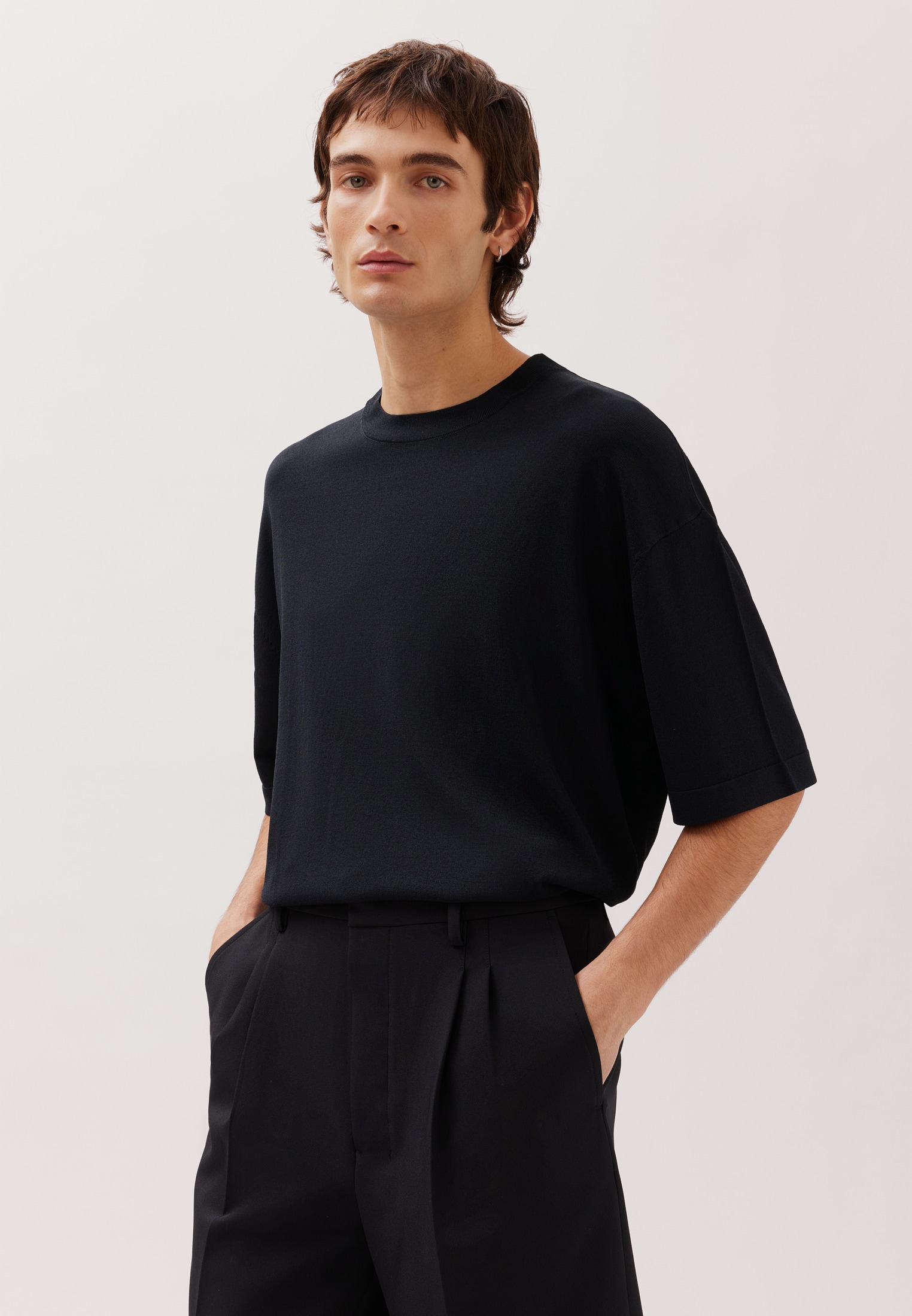 studio seidensticker T-shirt 1/2 col rond uni