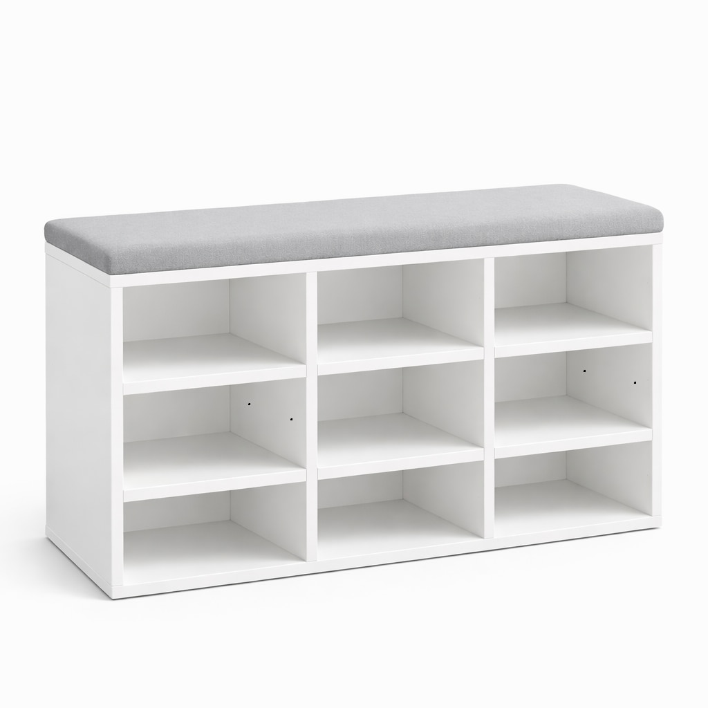 GOODproduct Schuhbank »Schuchschrank 80,  Schuhregal, Schuhtruhe, Schuhkommode, Sitzbank« mit bequemer, abnehmbarer Sitzauflage