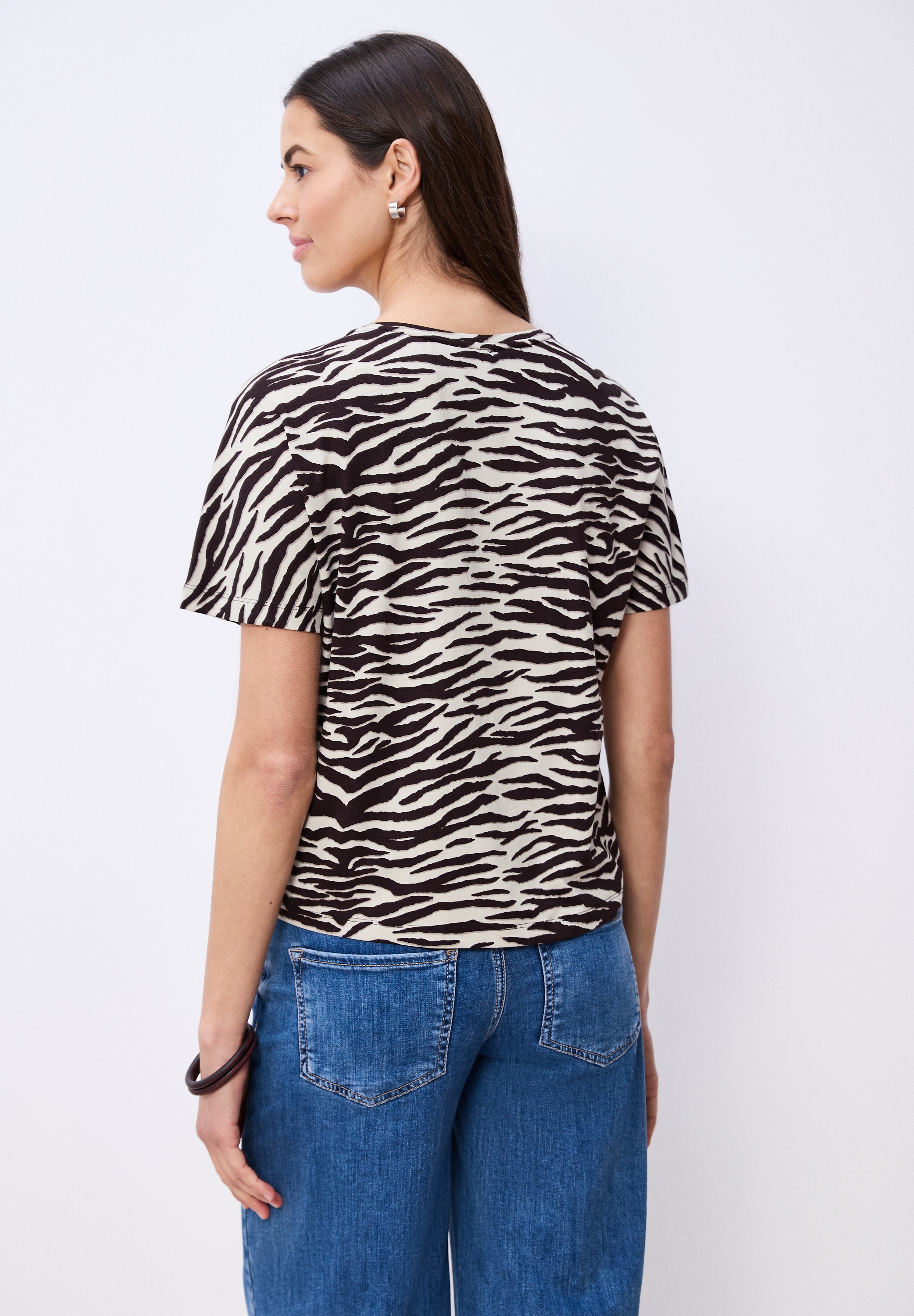 STREET ONE T-shirt avec imprimé zèbre