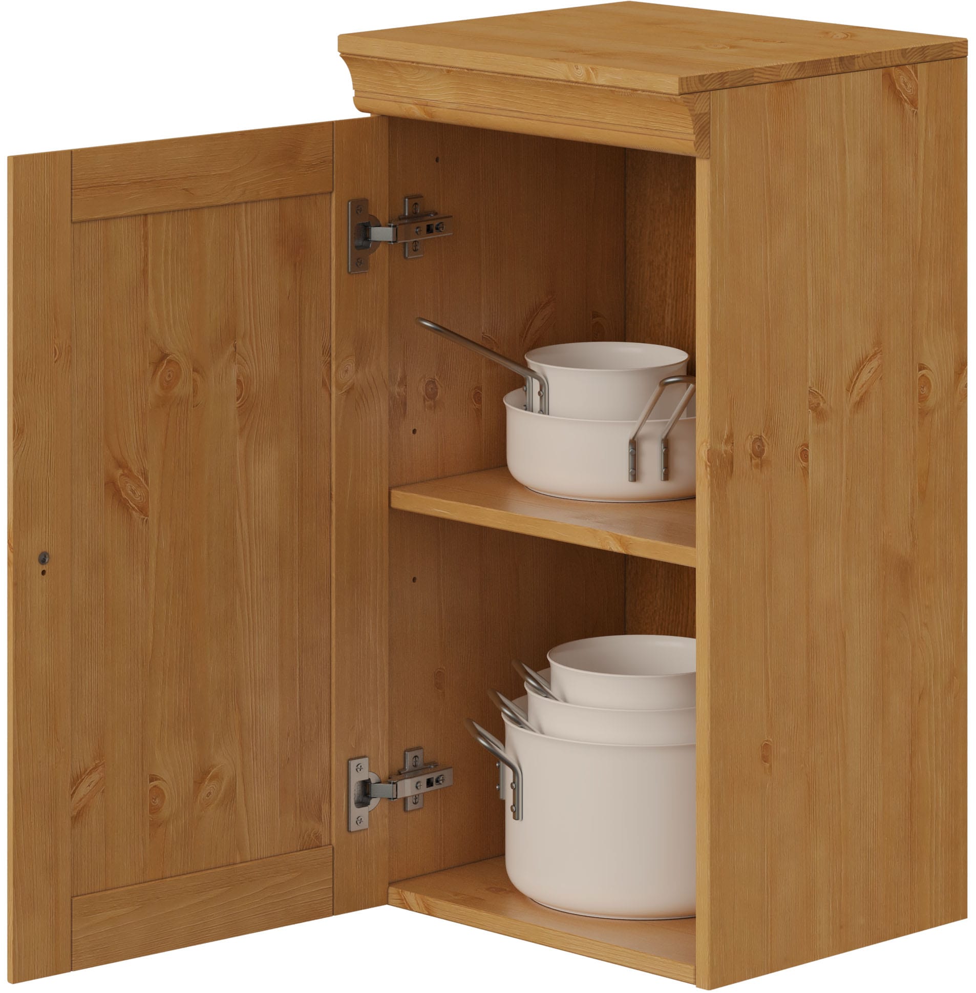 GOODproduct Armoire suspendue »Rügen« Breite 40 cm, FSC® zertifiziertes Massivholz, 1 Tür, 1 Einlegeboden