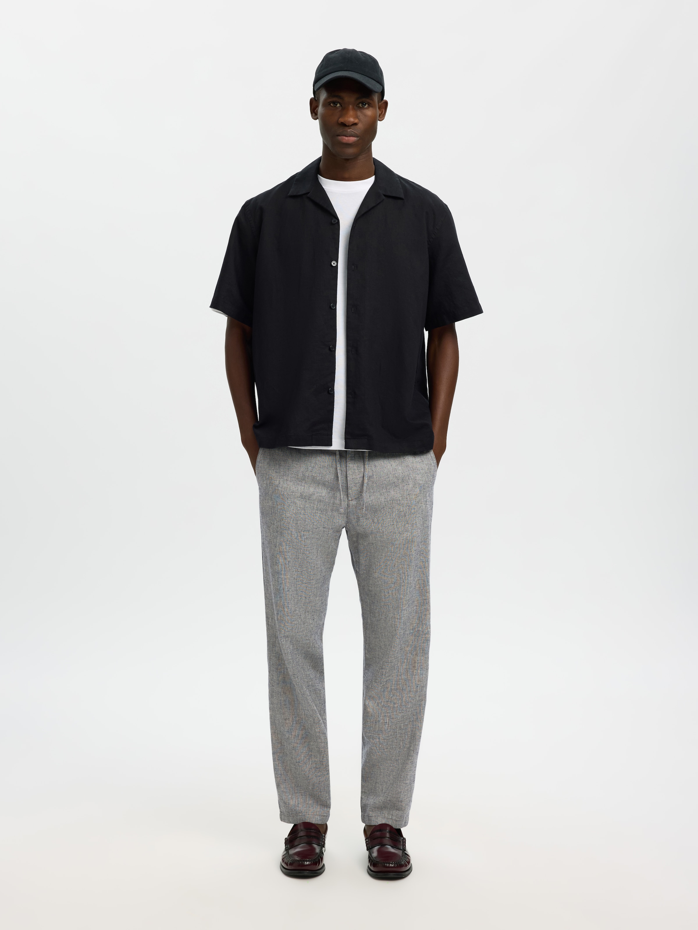 SELECTED Chinohose »SLH172-SLIMTAPE BRODY LINEN PANT NOOS«  Baumwollmischung, slim fit