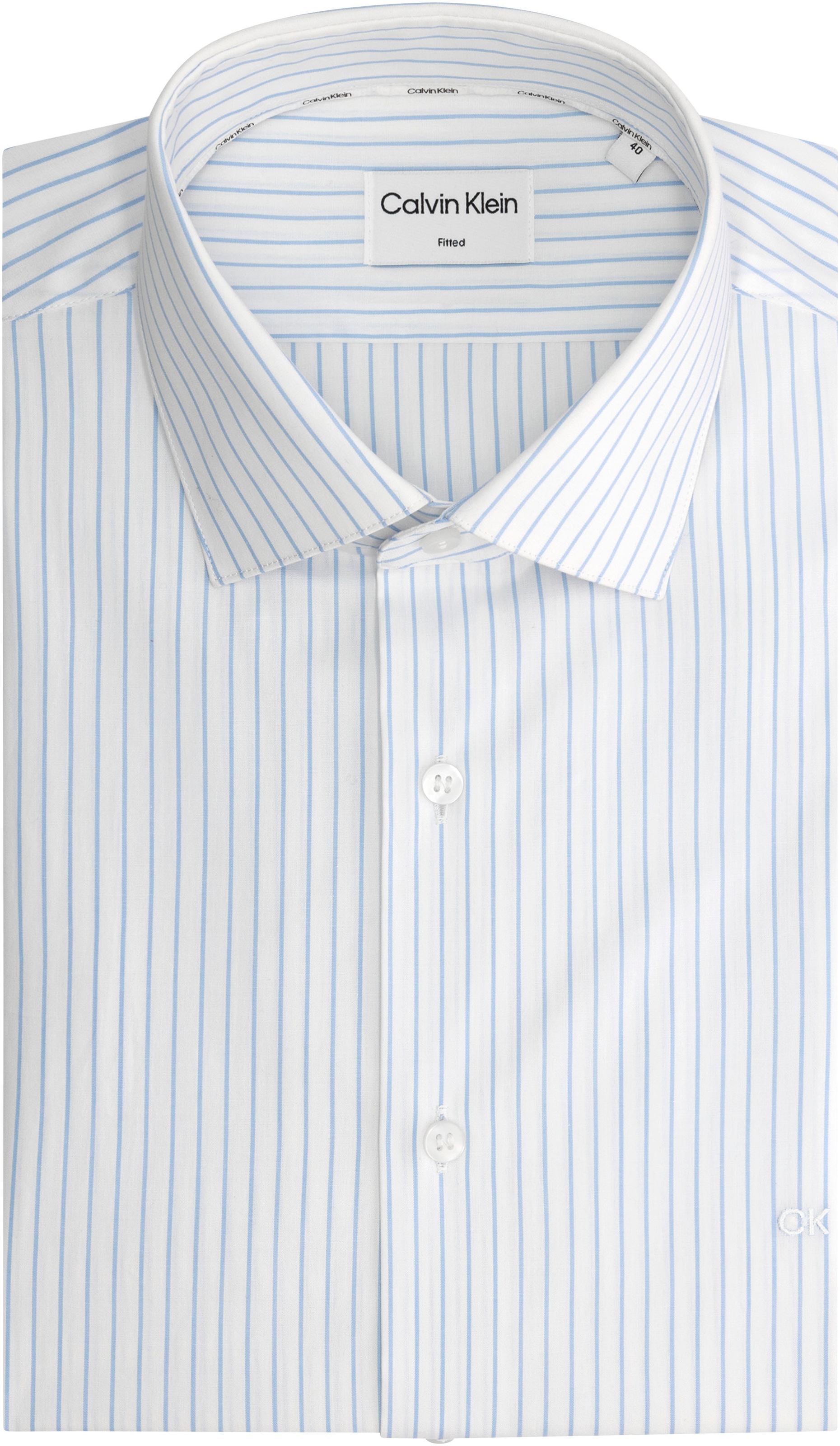 Calvin Klein Langarmhemd »THERMO TECH STRIPE FITTED SHIRT«