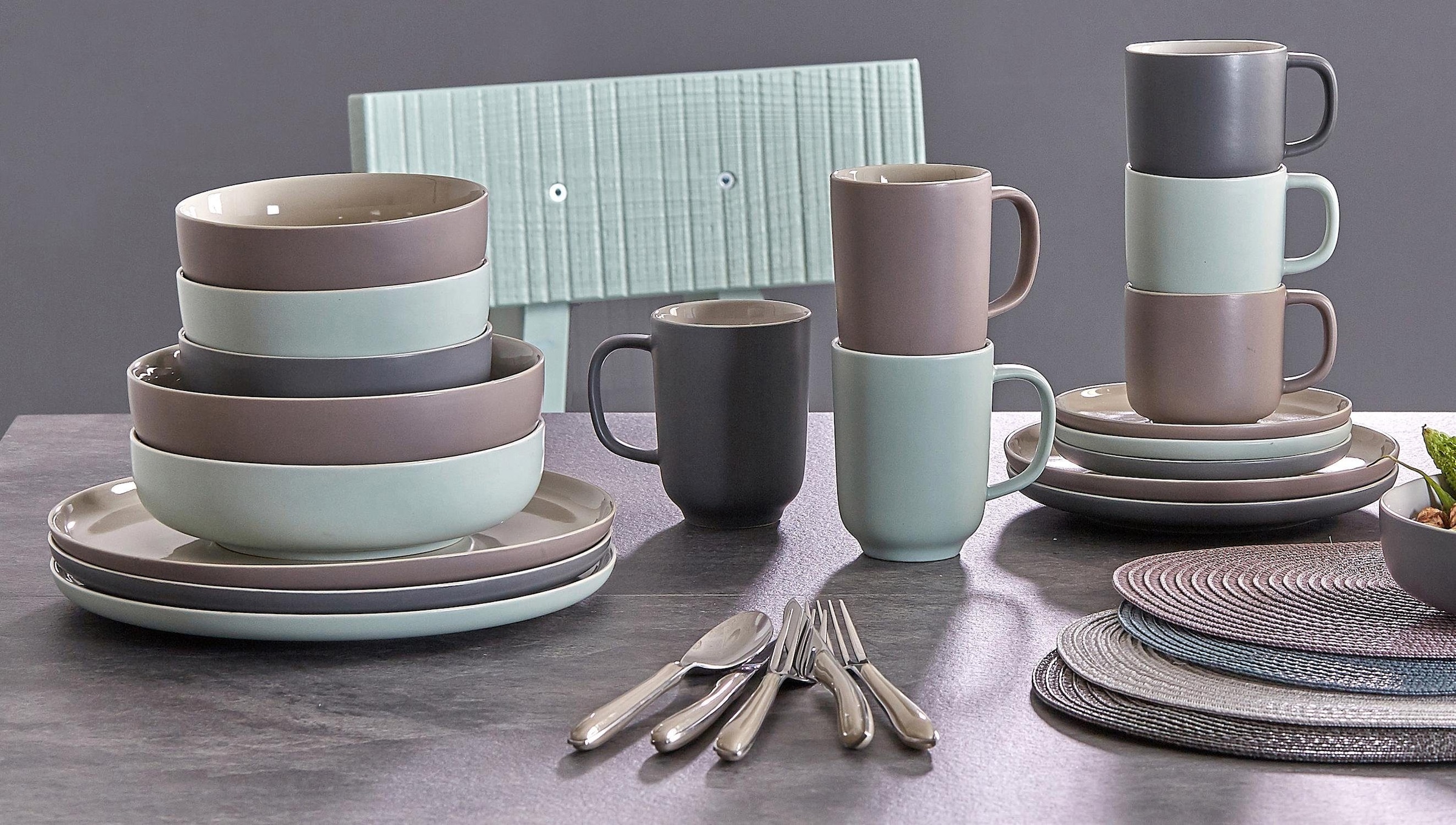 Ritzenhoff & Breker Tafelservice »Teller Set, Geschirr-Set Jasper« Scandic Style, 8 Teile, für 4 Personen