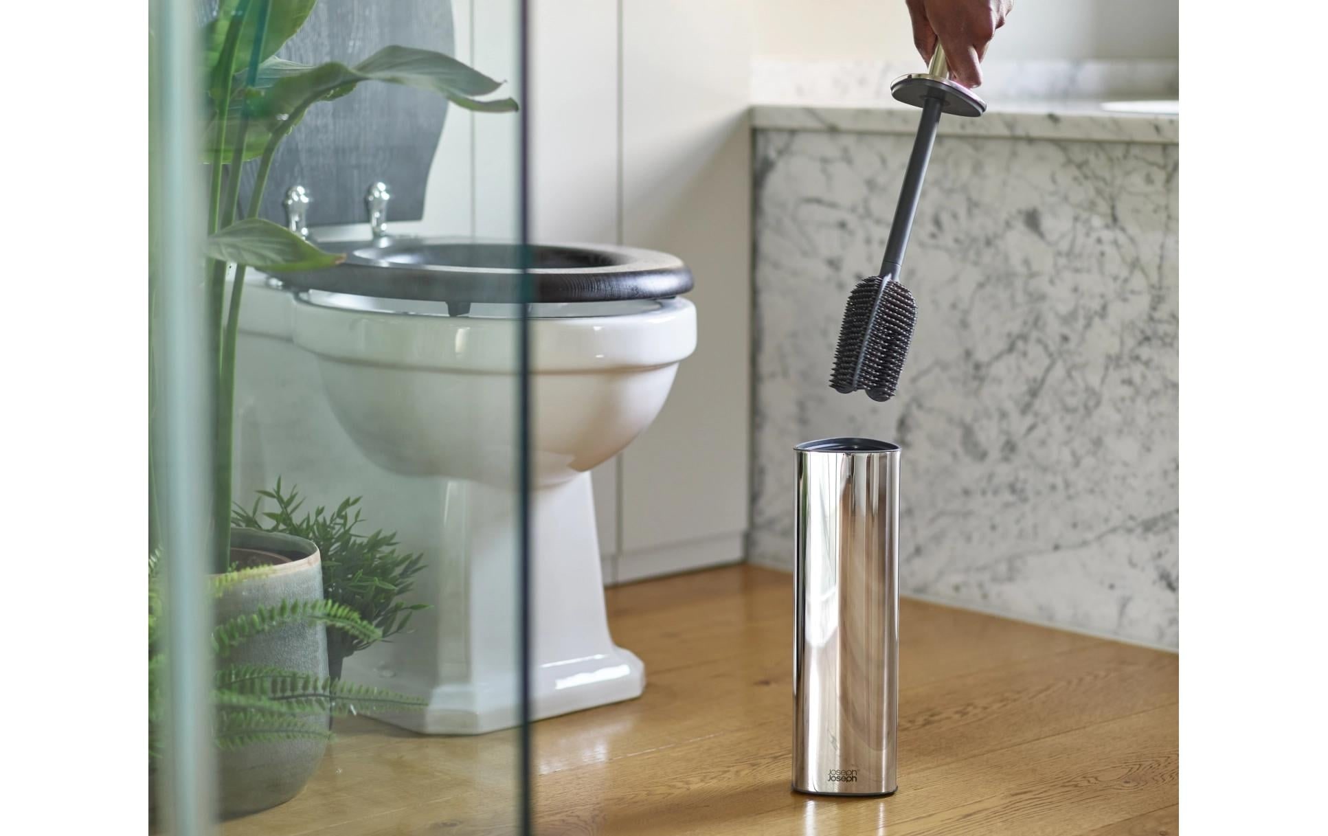 Joseph Joseph Brosse de nettoyage pour WC »Flex 360 Luxe Advanced« mit Edelstahloberfläche
