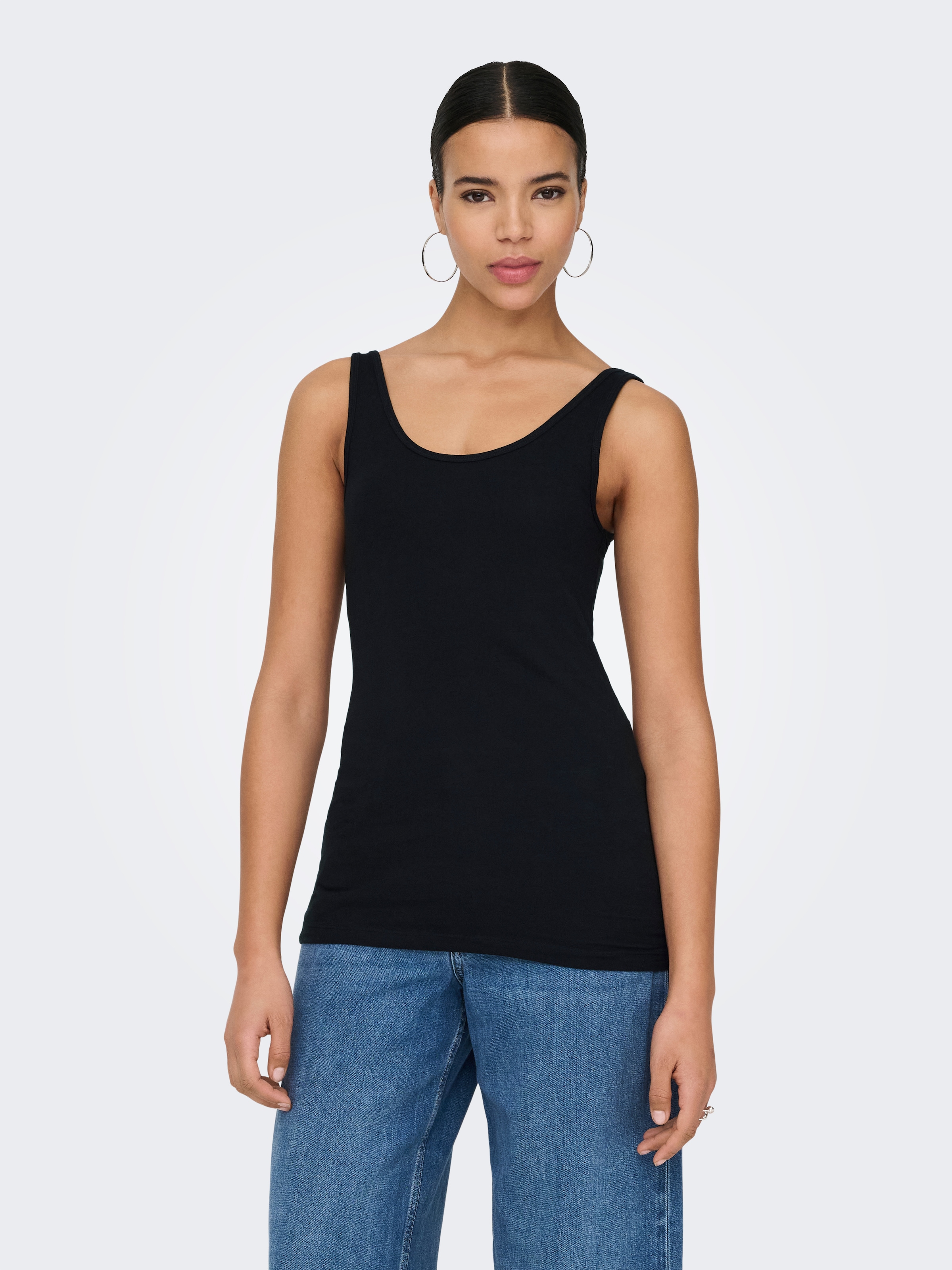 ONLY Débardeur »ONLLIVE LOVE S/L TANK TOP NOOS« Baumwollmischung