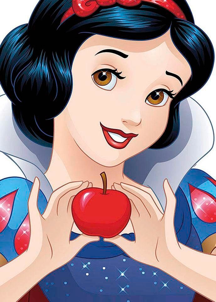 Image of Komar Bild "Snow White Portrait" Disney 1 Stk. tlg. Wandbild zur Dekoration im Kinderzimmer - ohne Rahmen