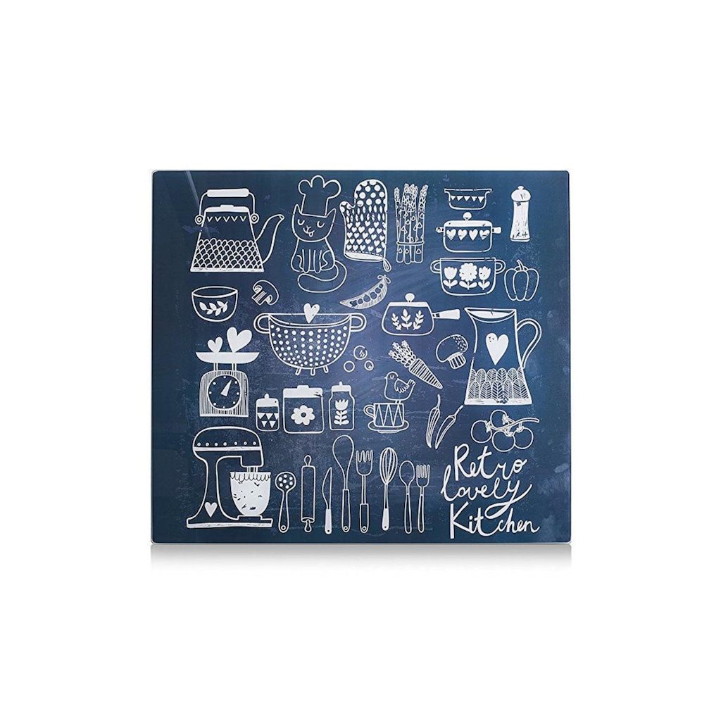 Zeller Present Herd-Abdeckplatte »Lovely Kitchen Schwarz«
