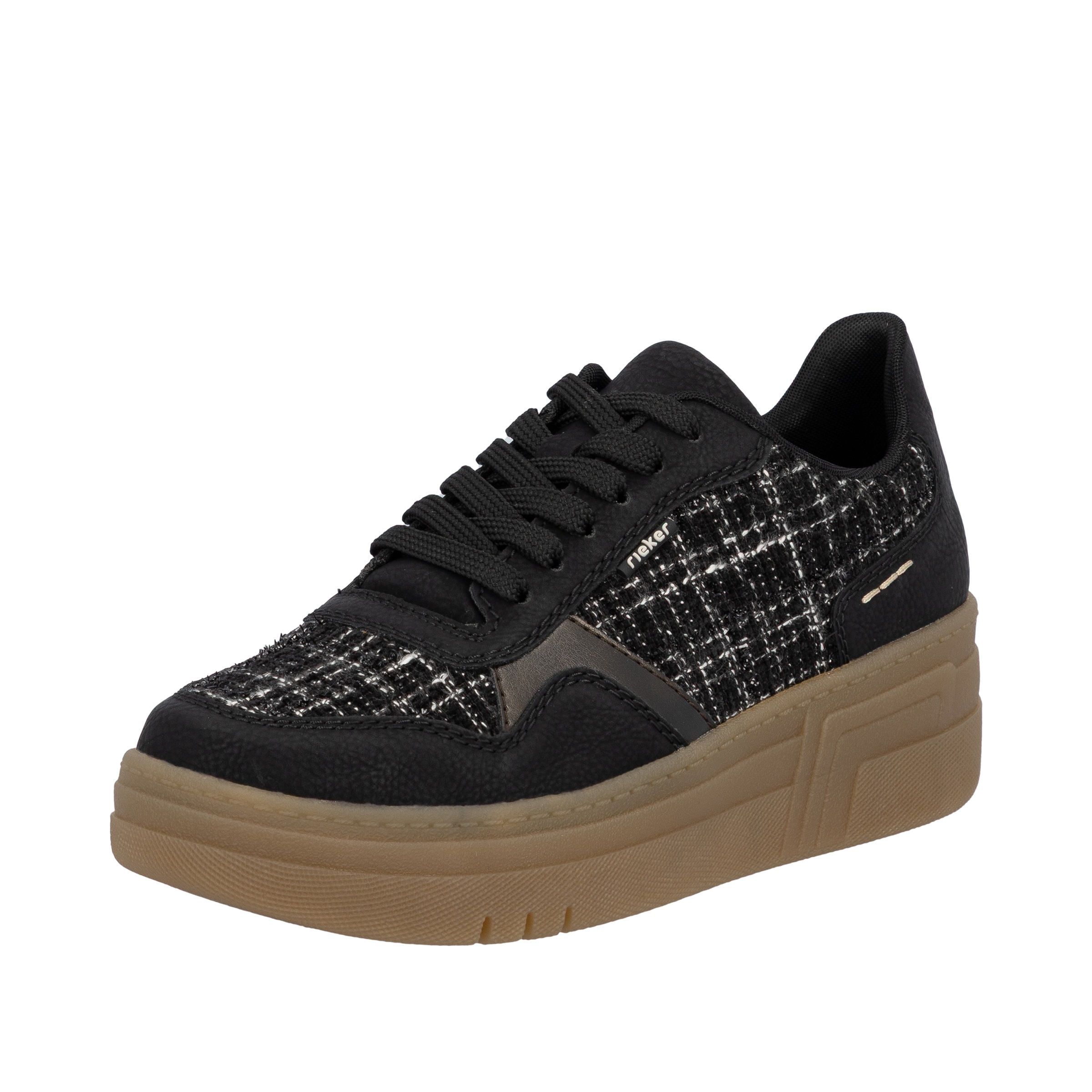 Image of Rieker Plateausneaker Basket-Sneaker, Schnürschuh, Halbschuh mit weichem Schaftrand