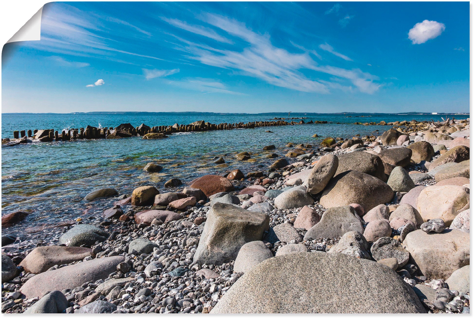 Image of Artland Wandbild »Ostseeküste auf der Insel Rügen«, Küste, (1 St.), in vielen Grössen & Produktarten - Alubild / Outdoorbild für den Aussenbereich, Leinwandbild, Poster, Wandaufkleber / Wandtattoo auch für Badezimmer geeignet bei Ackermann Versand Schweiz