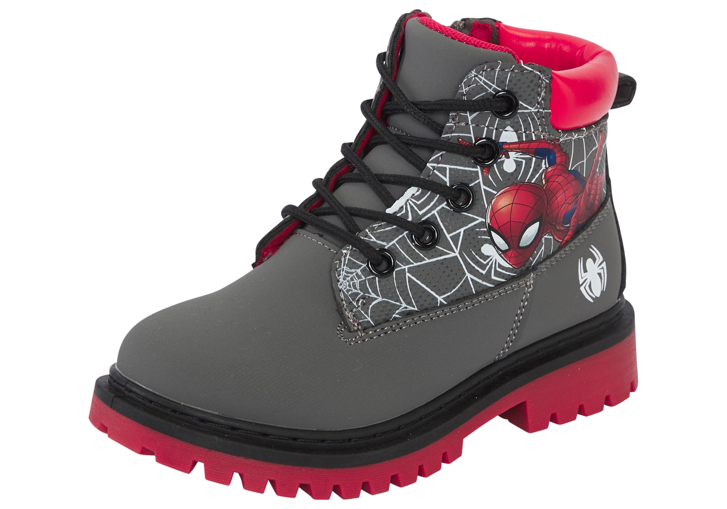 Image of Disney Schnürboots "SPIDERMAN" Winterschuhe, Winterboots, Schnürstiefel, Winterstiefel