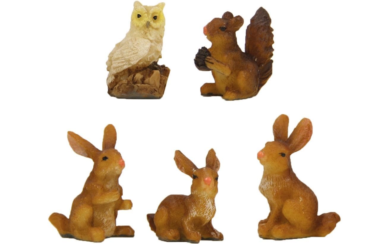 Image of Botanic-Haus Krippenfigur "Waldtiere 5-teilig, 7-9 cm"