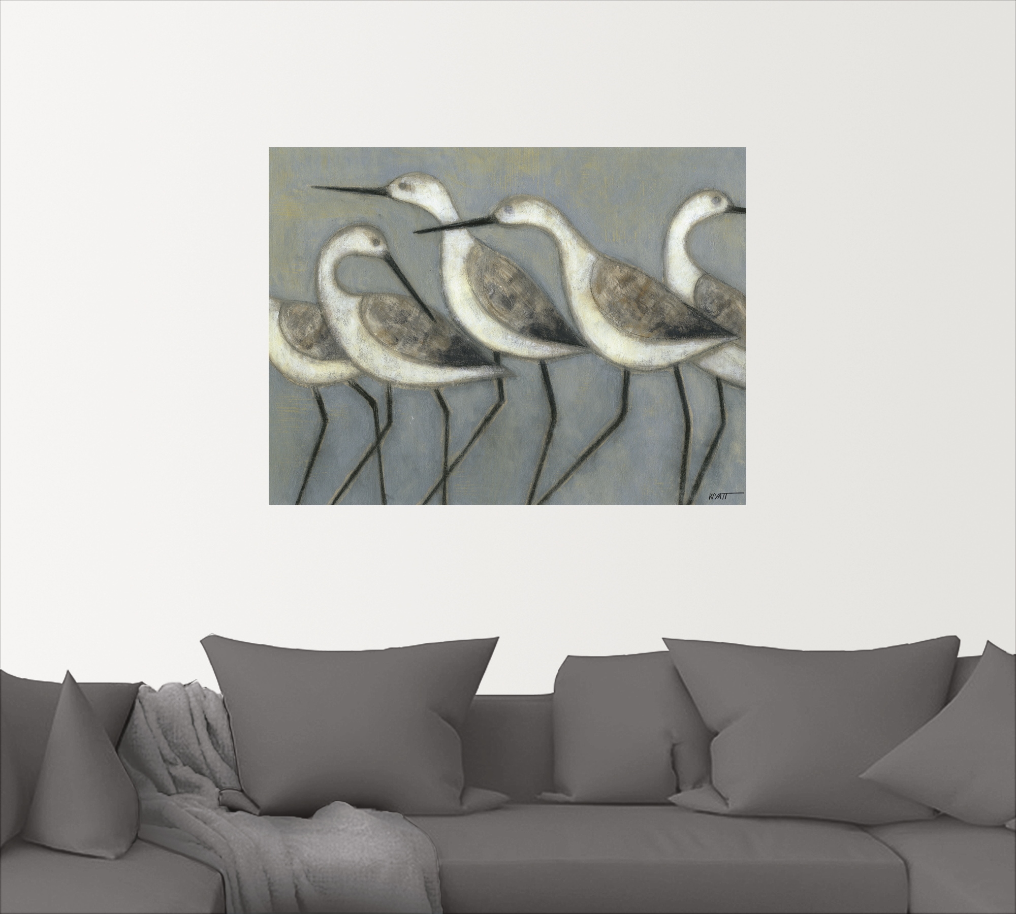 Grössen Wandaufkleber Vögel, Artland in Alubild, kaufen versch. als (1 Leinwandbild, günstig oder I«, Wandbild St.), Poster »Küstenvögel
