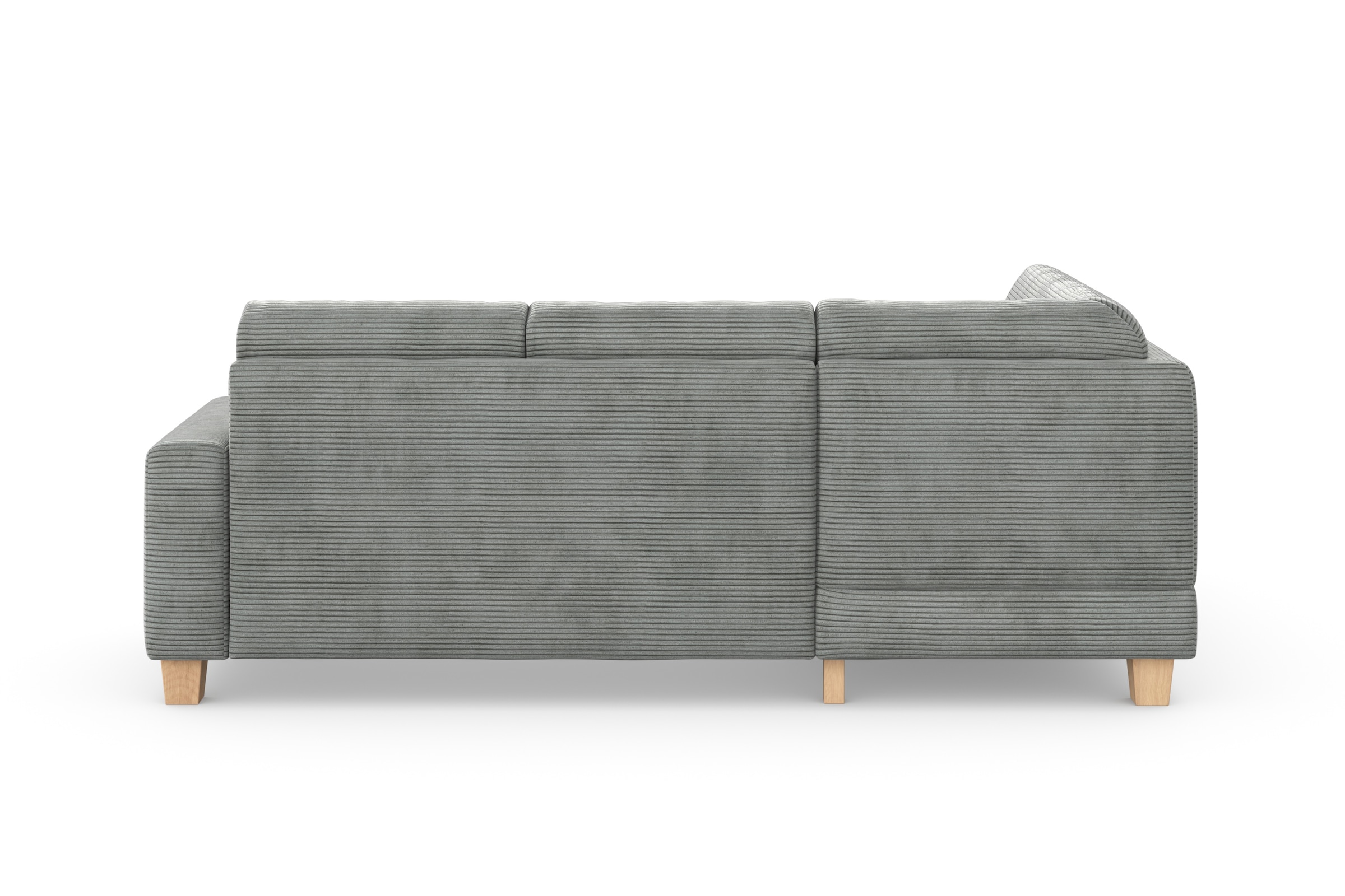 Home affaire Ecksofa »Summer L-Form«, mit Ottomane, wahlweise mit Bettfunktion und Bettkasten, Cord-Bezug