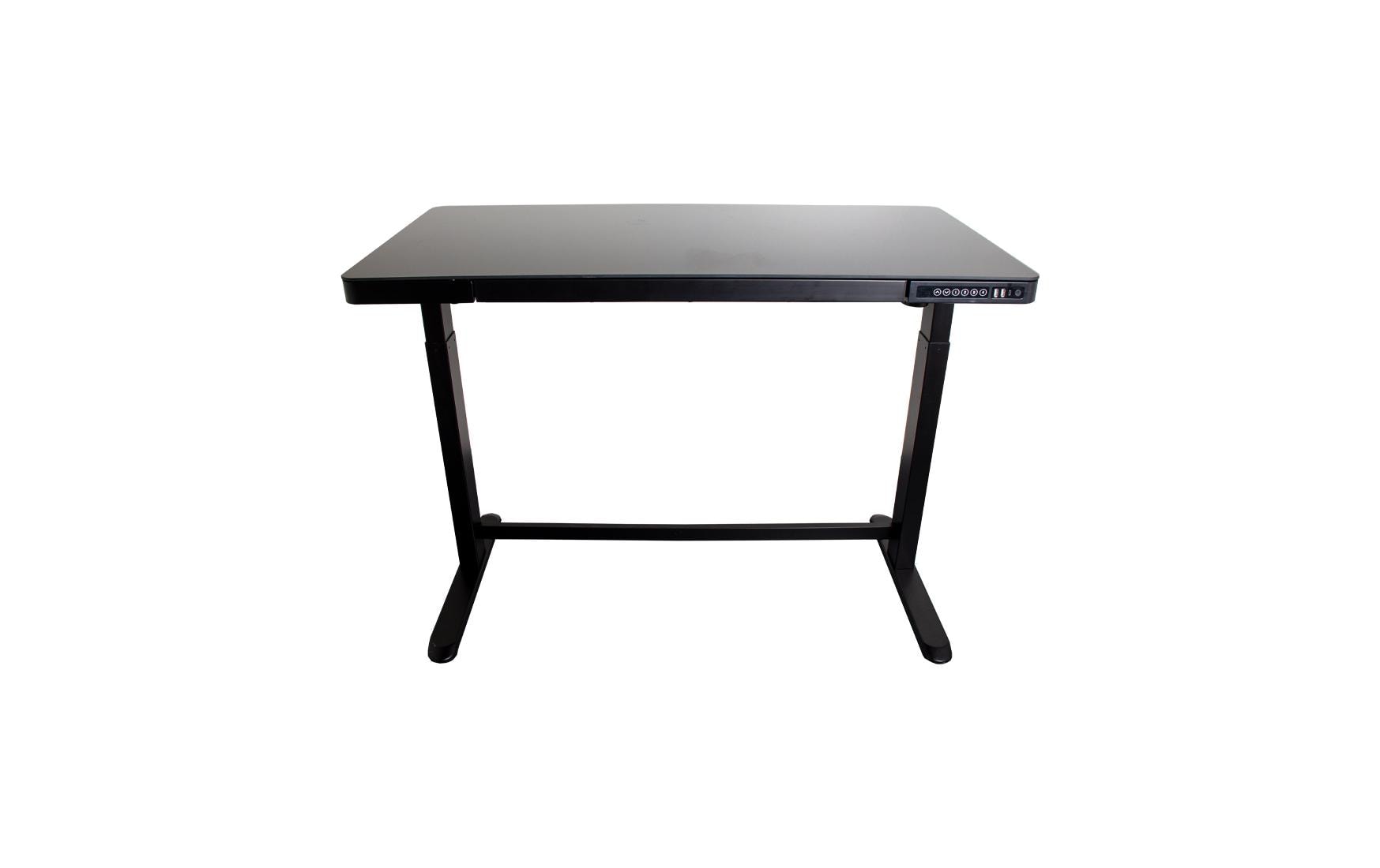 Schreibtisch »Contini ET118, 120 x 60 cm, mit Tischplatte Glas, Schwarz«