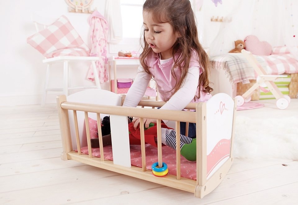 Hape Puppenwiege »Schlummerwiege«
