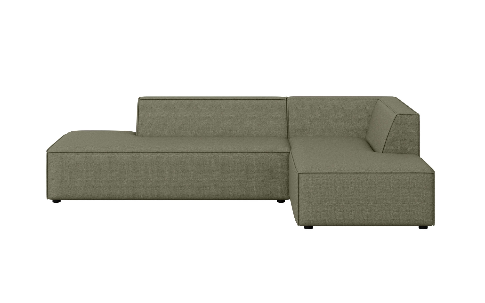 INOSIGN Ecksofa »Ecksofa Cavan mit Ottomane links oder rechts bestellbar«, L-Form mit Wellenunterfederung, Masse B/T/H: 270/180/72 cm