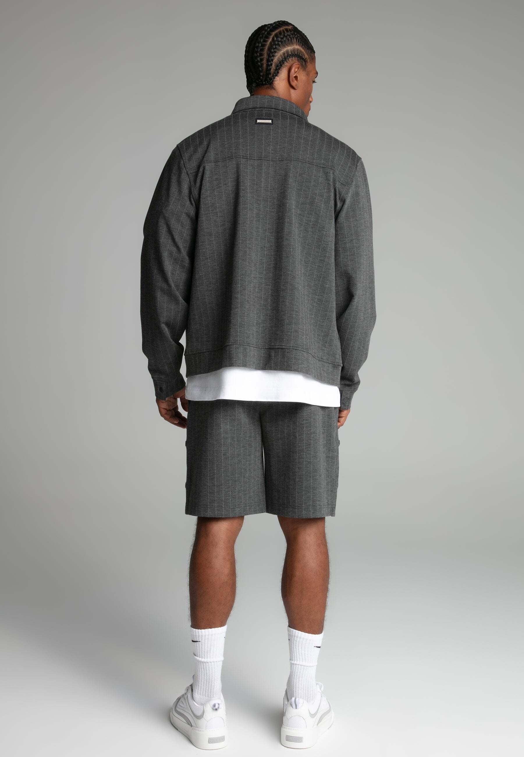 Siksilk Hemdjacke »Siksilk Hemdjacke Pinstripe Jacket«