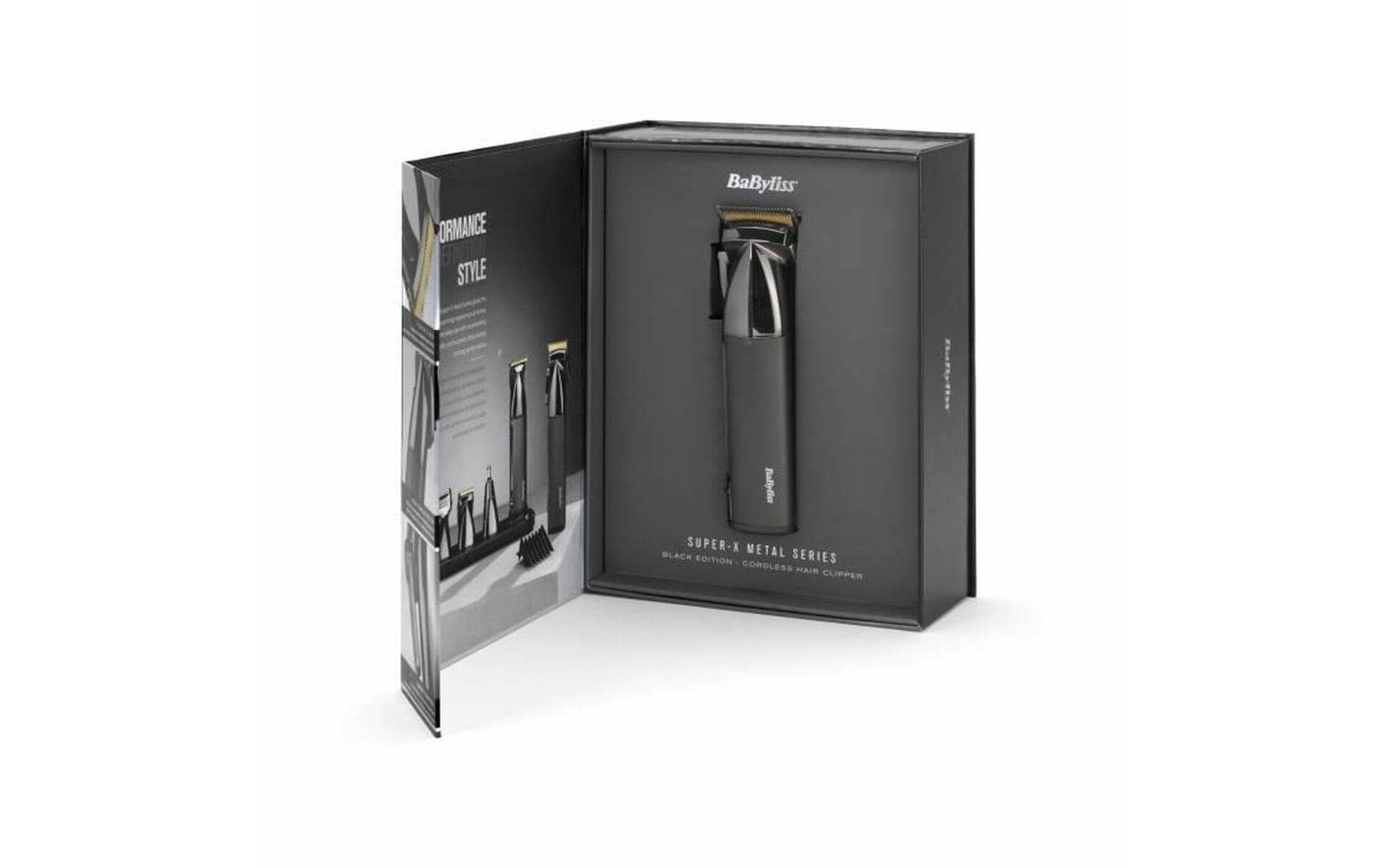 Image of BaByliss Haarschneider "Super X-Metal Haarschneider professionell, E991E" 1 Aufsätze Haarschneidemaschinen Set mit 10 Aufsätzen und 50 Schnittlängen