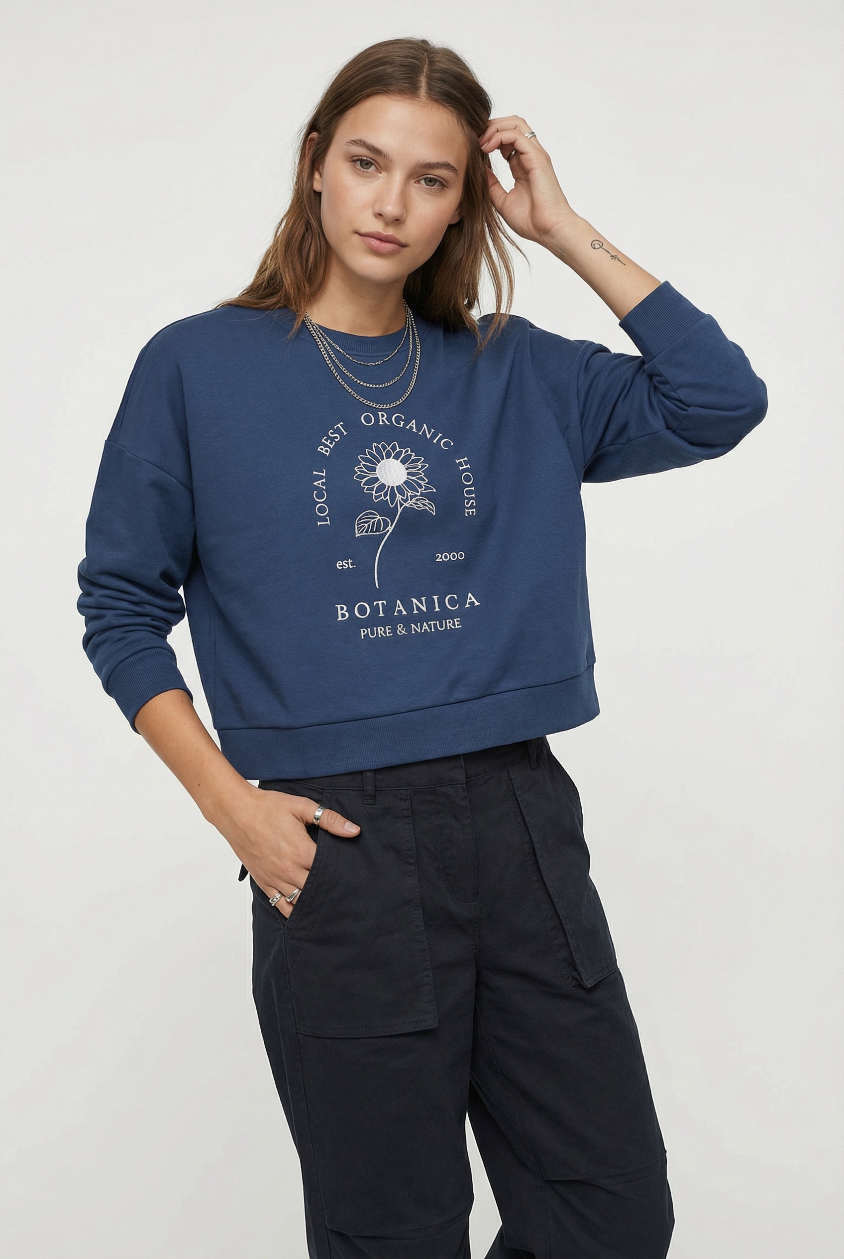 Image of Vero Moda Sweatshirt "VMULLA TRINA LS SWEAT BOX JRS", mit Print