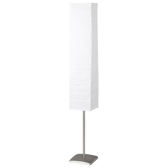 Stehlampe Höhe, 40W, Fussschalter titan/weiss, flammig-flammig, E14 14,5cm »Nerva«, Brilliant Metall/Reispapier, kaufen 2 max.