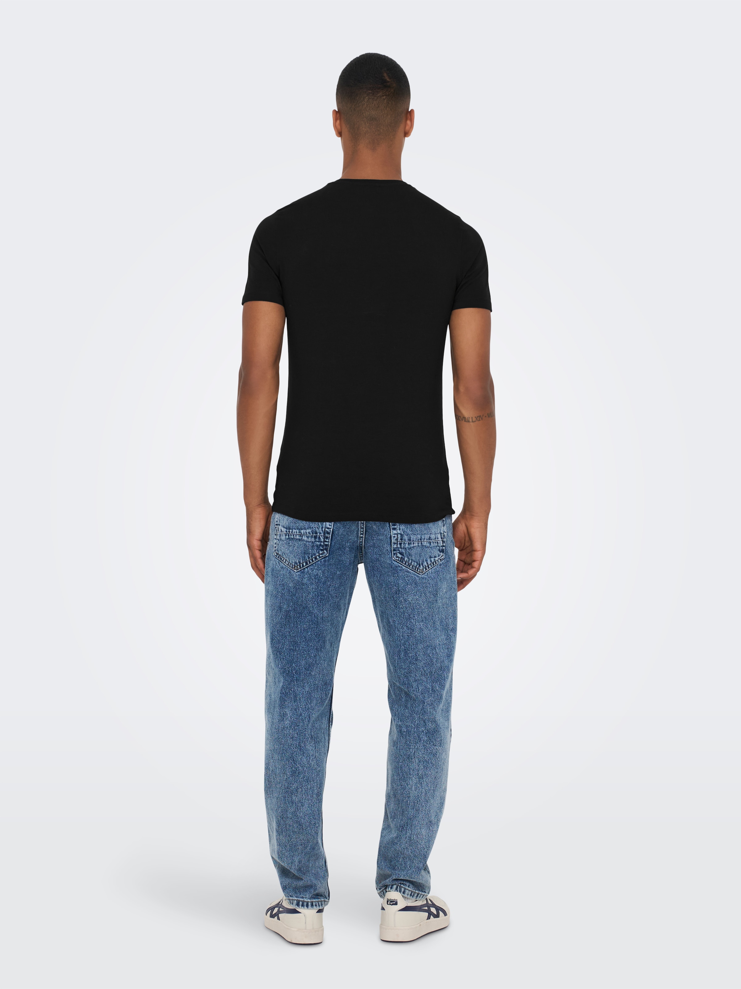 ONLY & SONS T-Shirt »ONSBASIC SLIM O-NECK 2-PACK NOOS« Packung, 2er-Pack, 2 Stk.