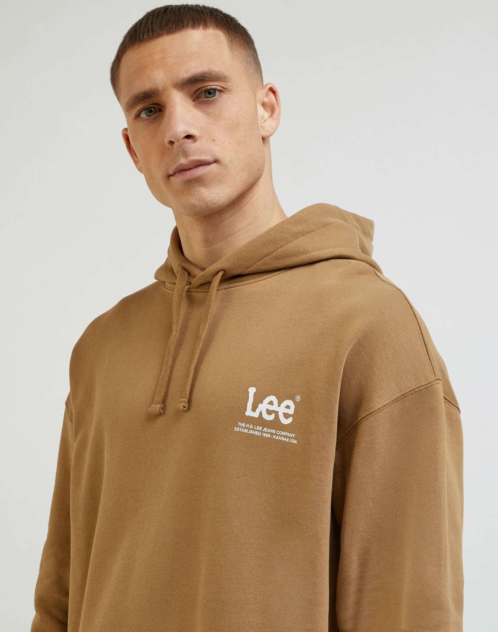 Lee® Kurzarmpullover »Sweatshirts Loose Logo Hoodie«